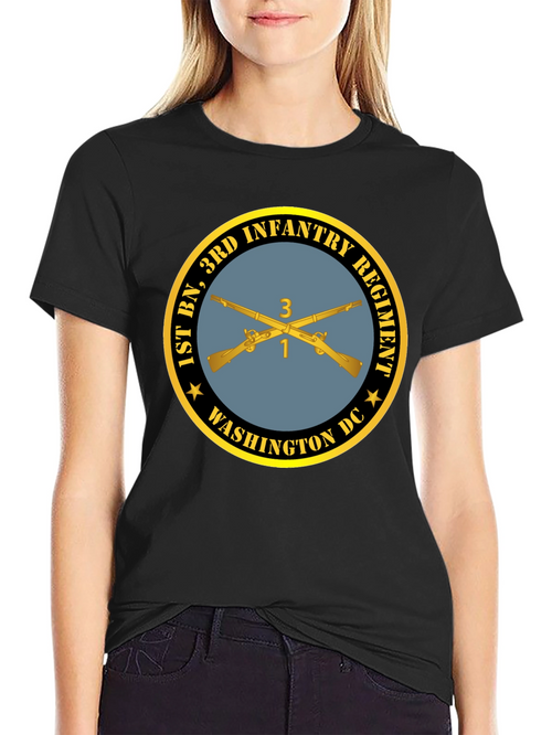 1st Bn 3rd Infantry Regiment T-Shirt - Black
