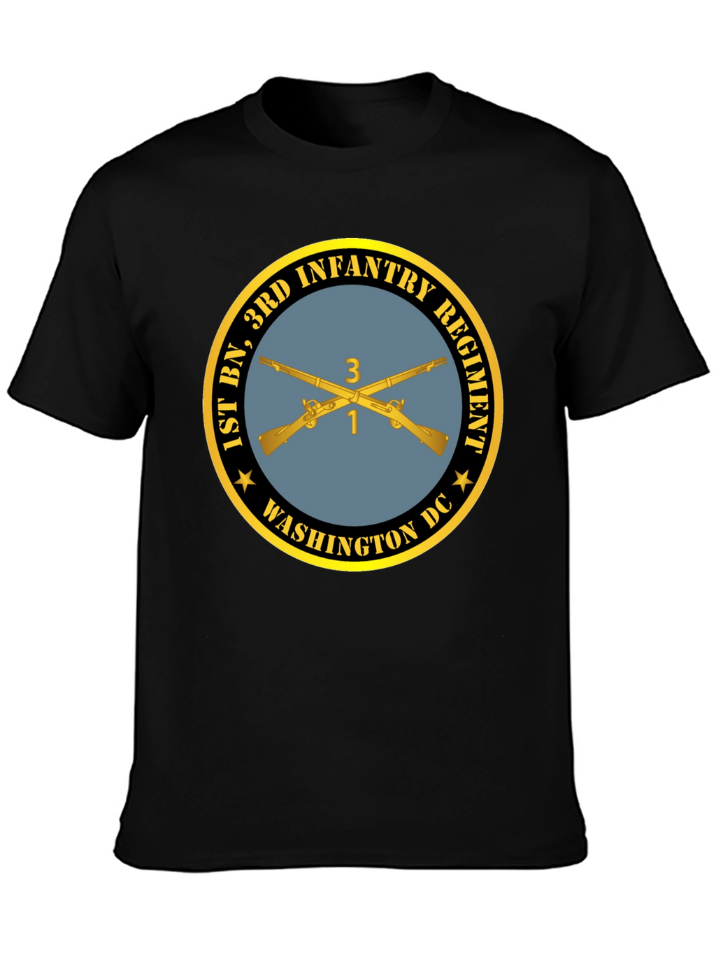 1st Bn 3rd Infantry Regiment T-Shirt - Black