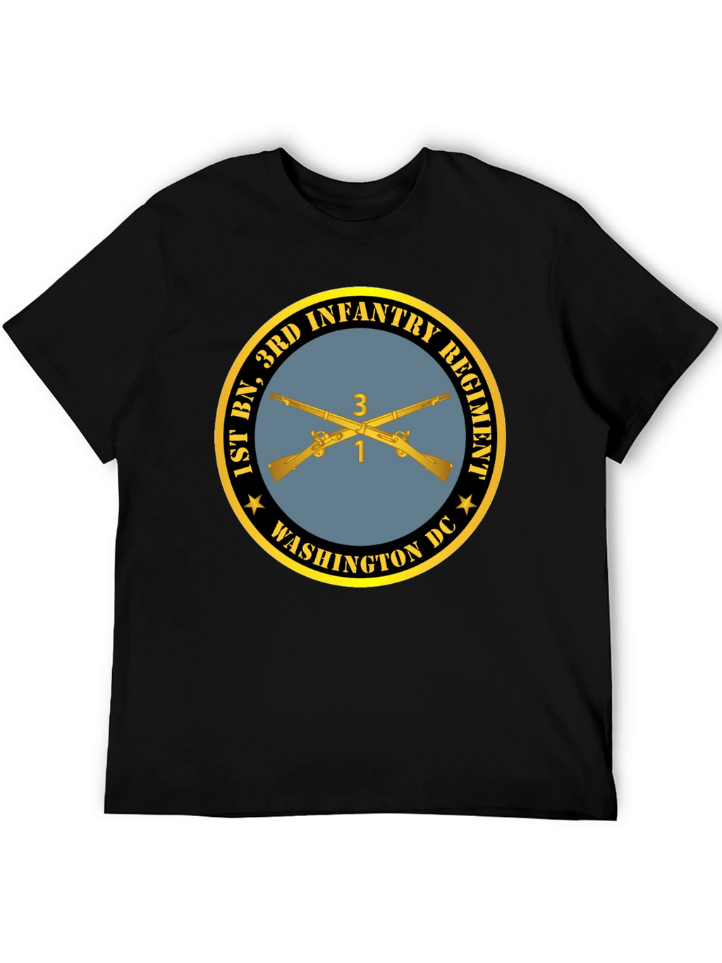 1st Bn 3rd Infantry Regiment T-Shirt - Black