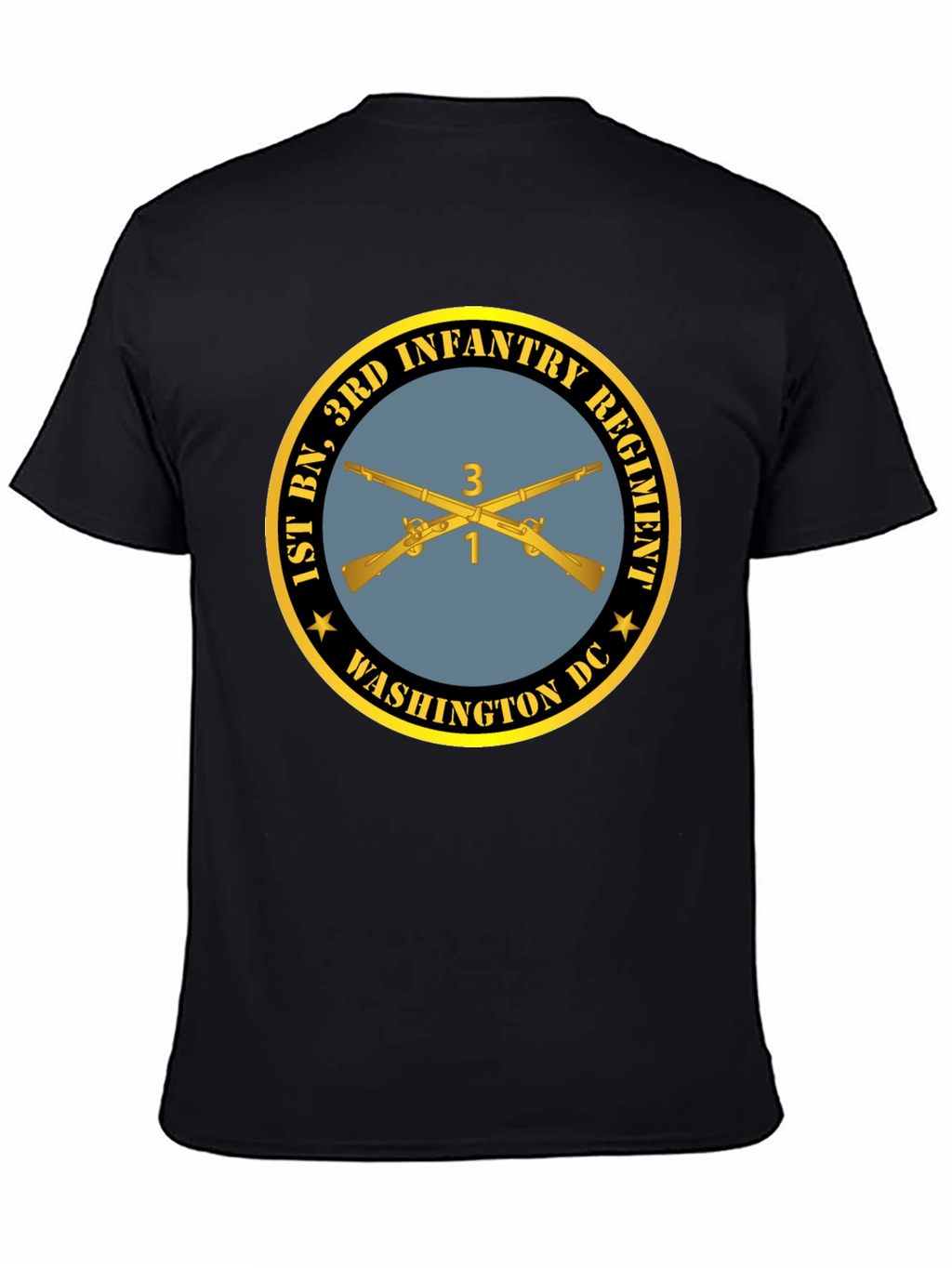 1st Bn 3rd Infantry Regiment T-Shirt - Black