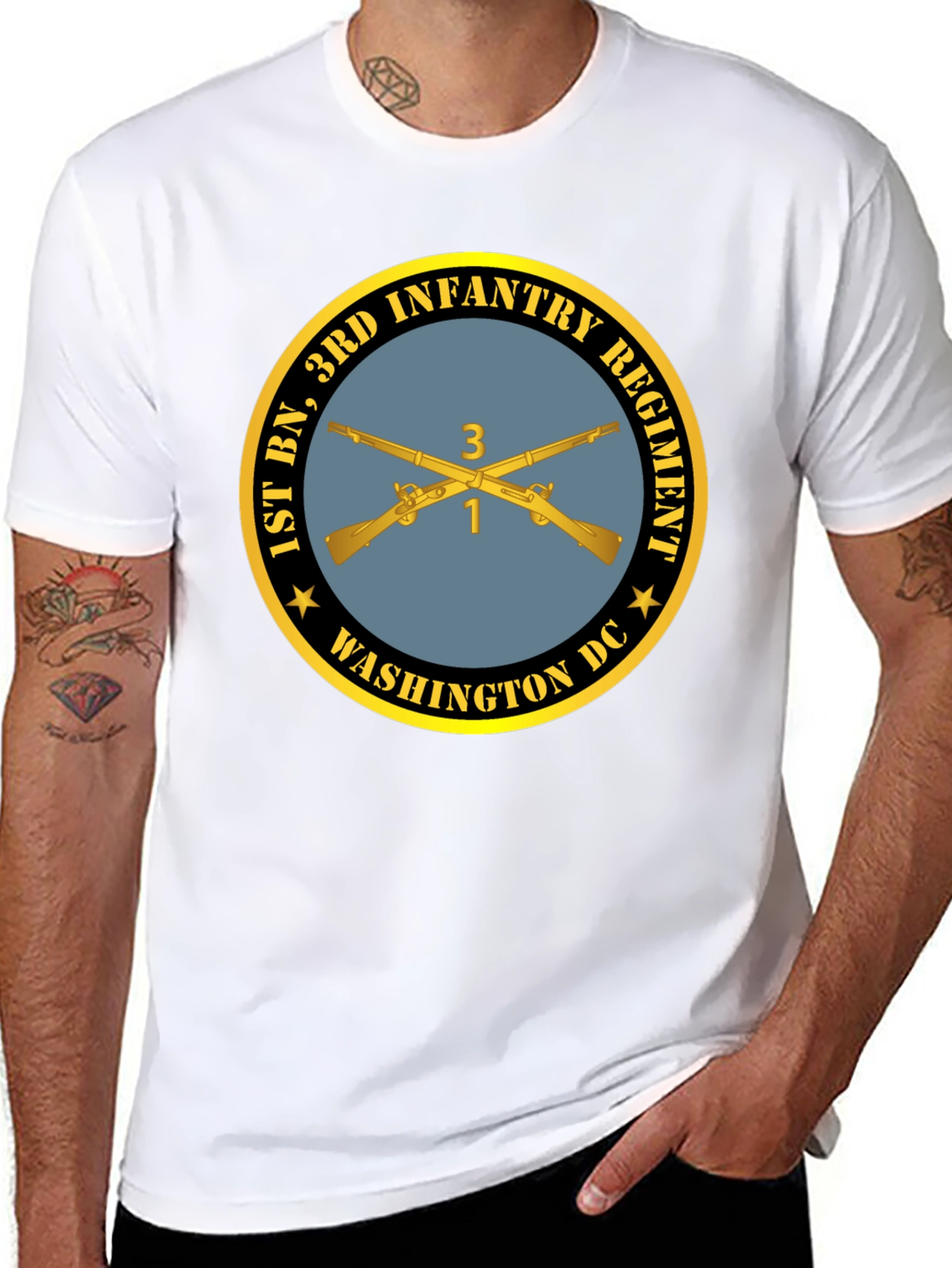 1st Bn 3rd Infantry Regiment T-Shirt - Black