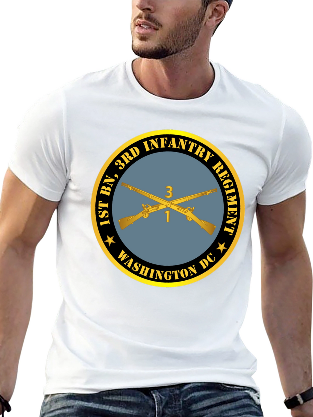 1st Bn 3rd Infantry Regiment T-Shirt - Black
