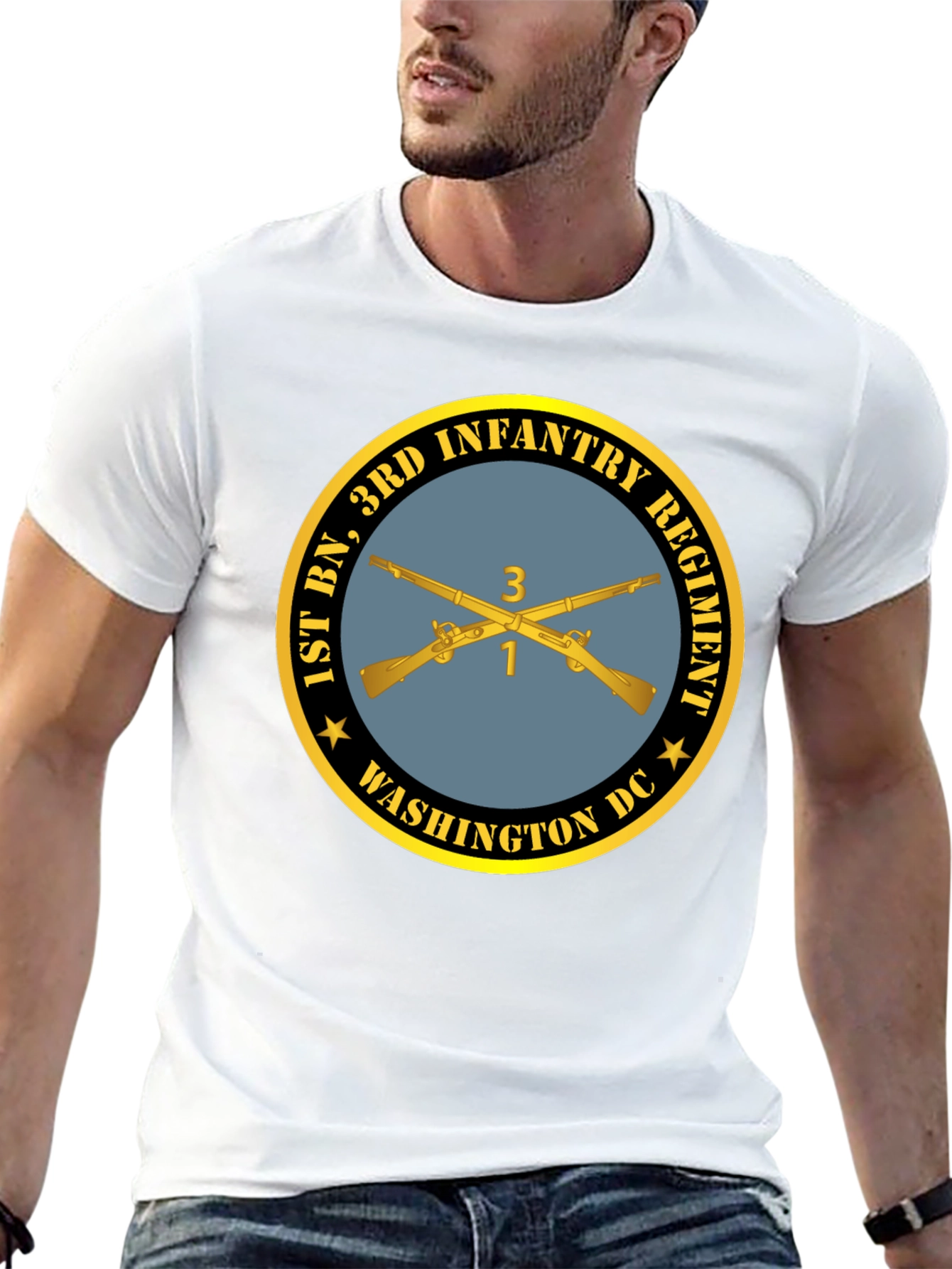 1st Bn 3rd Infantry Regiment T-Shirt - Black