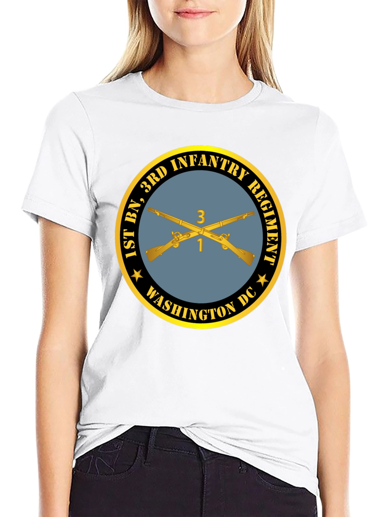 1st Bn 3rd Infantry Regiment T-Shirt - Black