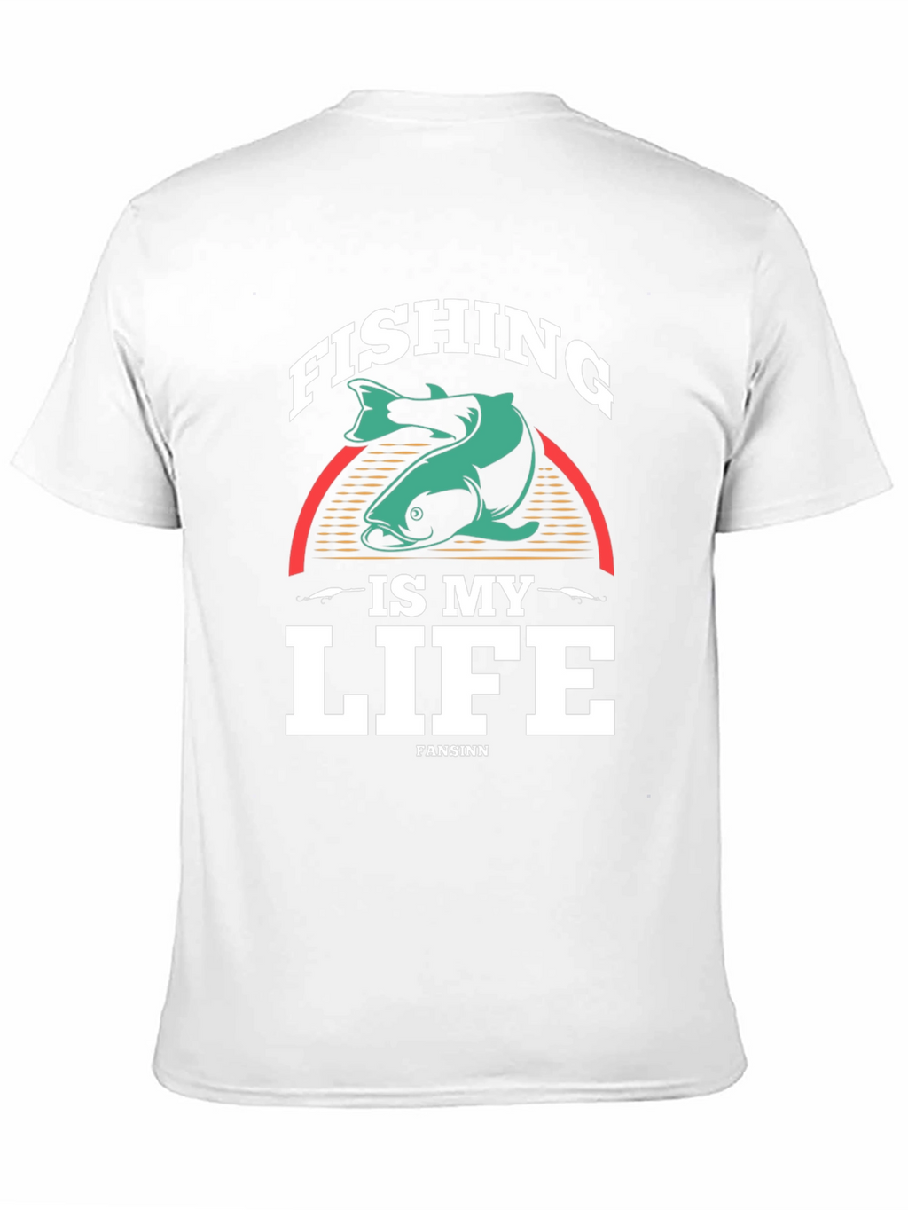 Fishing is My Life Graphic Tee - Black