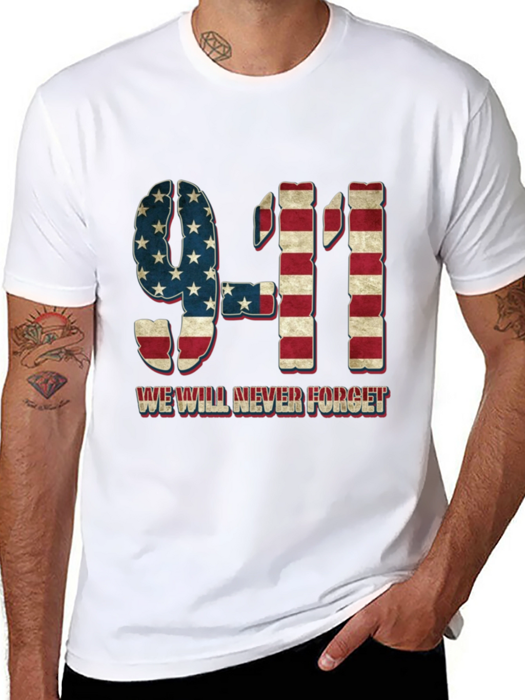 9/11 Never Forget Graphic T-Shirt