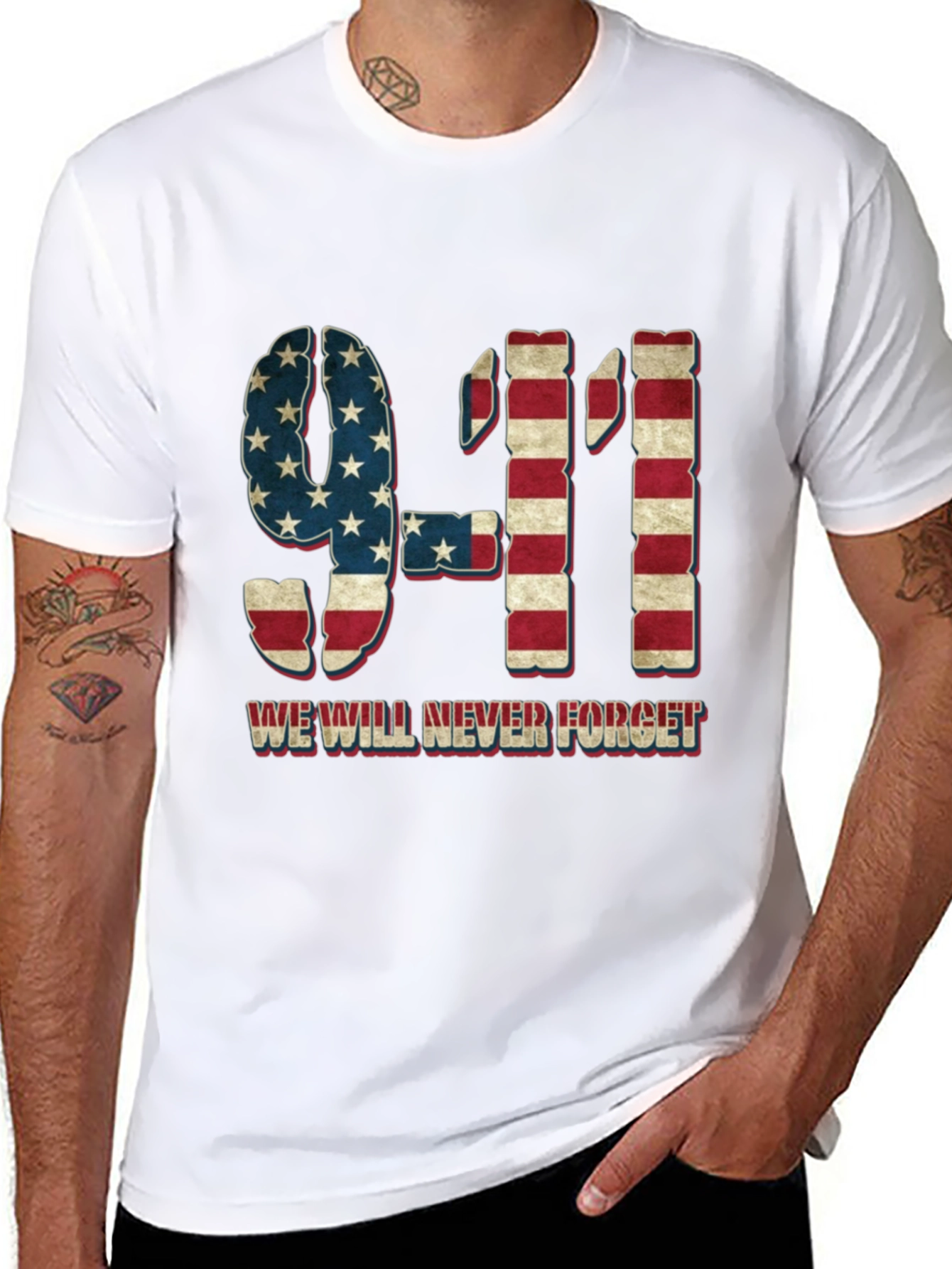 9/11 Never Forget Graphic T-Shirt