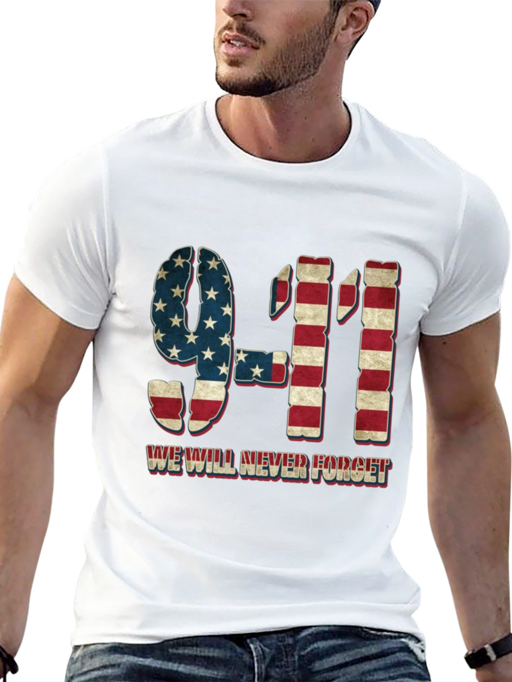 9/11 Never Forget Graphic T-Shirt