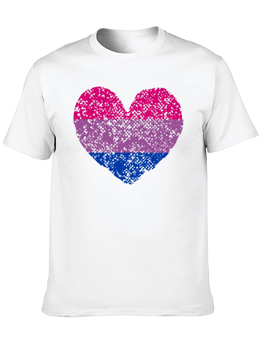 Bi Pride Heart Graphic T-Shirt