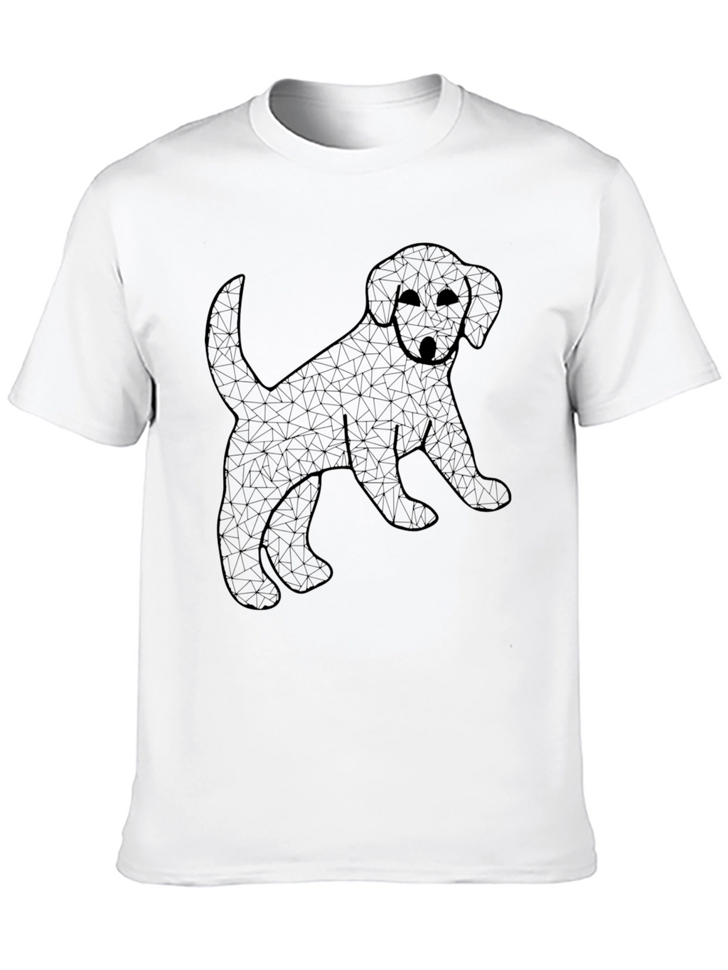 Geometric Puppy T-Shirt – Modern Dog Lover Graphic Tee