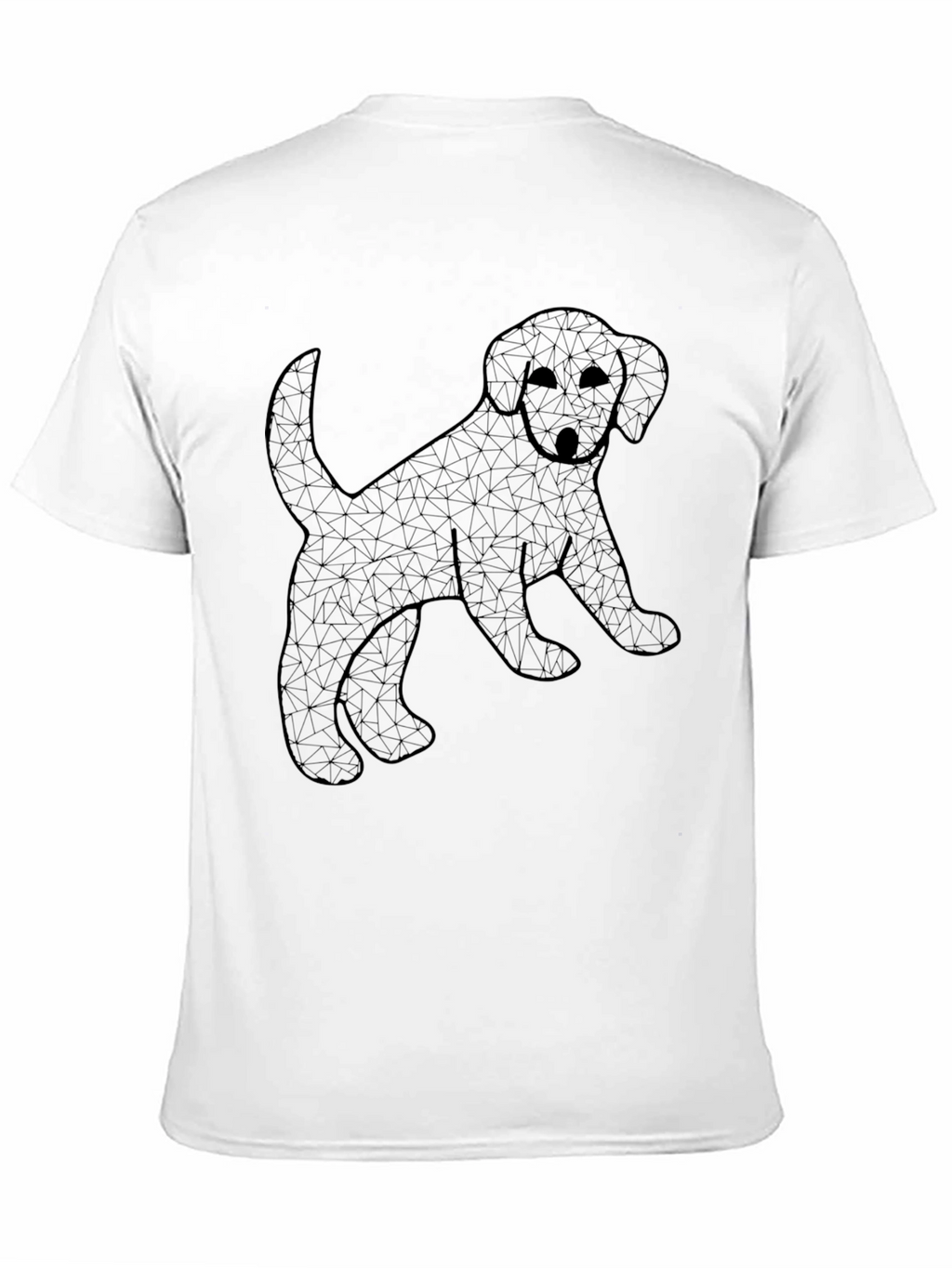 Geometric Puppy T-Shirt – Modern Dog Lover Graphic Tee