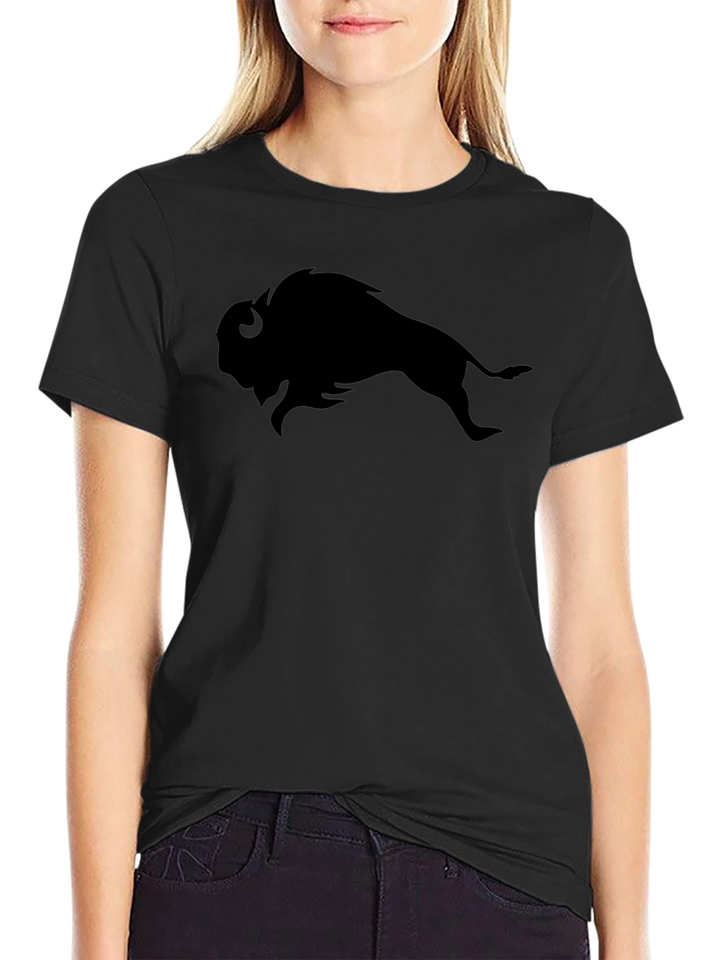 Buffalo Silhouette Black T-Shirt - Stylish Graphic Tee