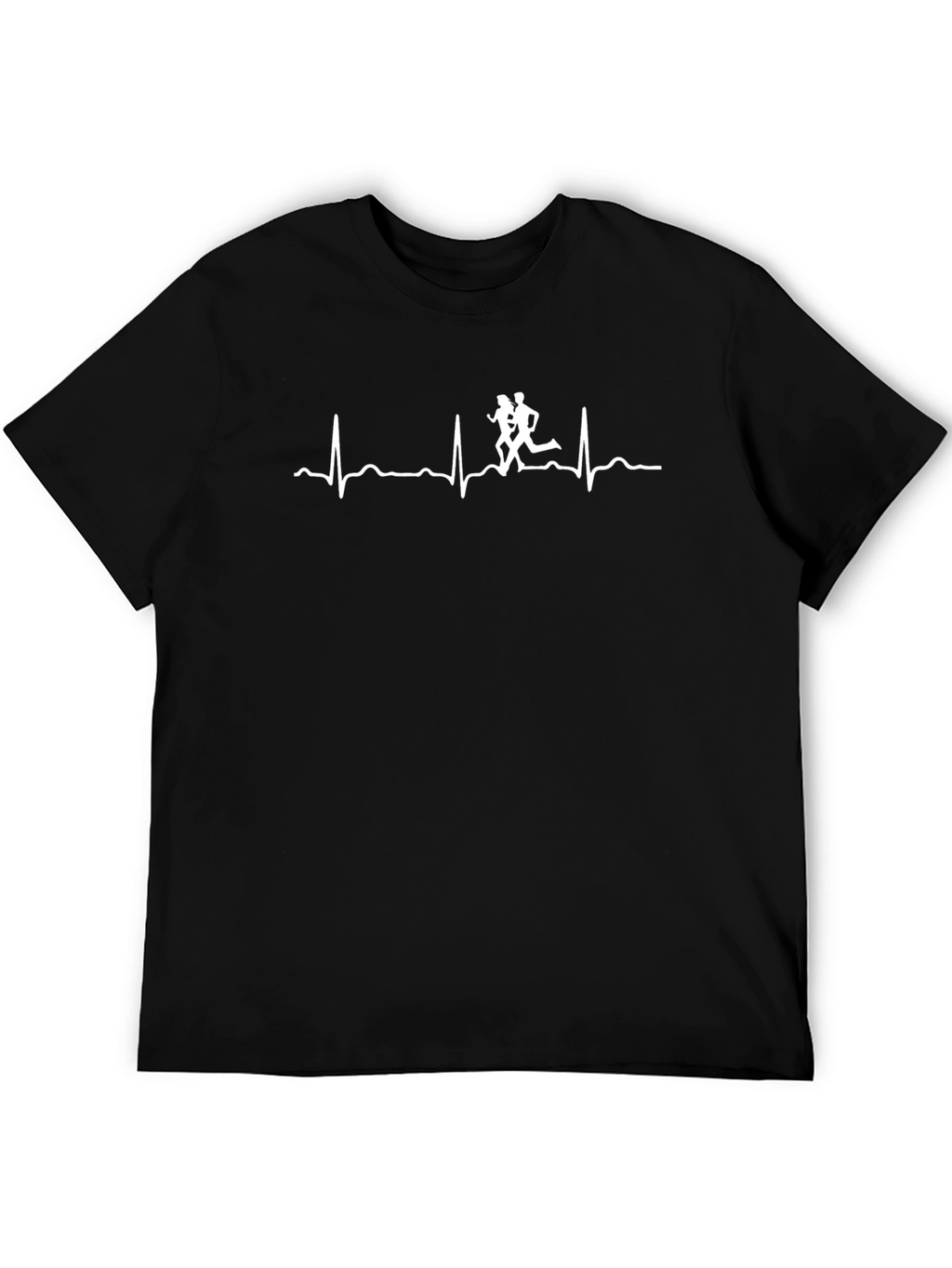 Runners Heartbeat T-Shirt - Black