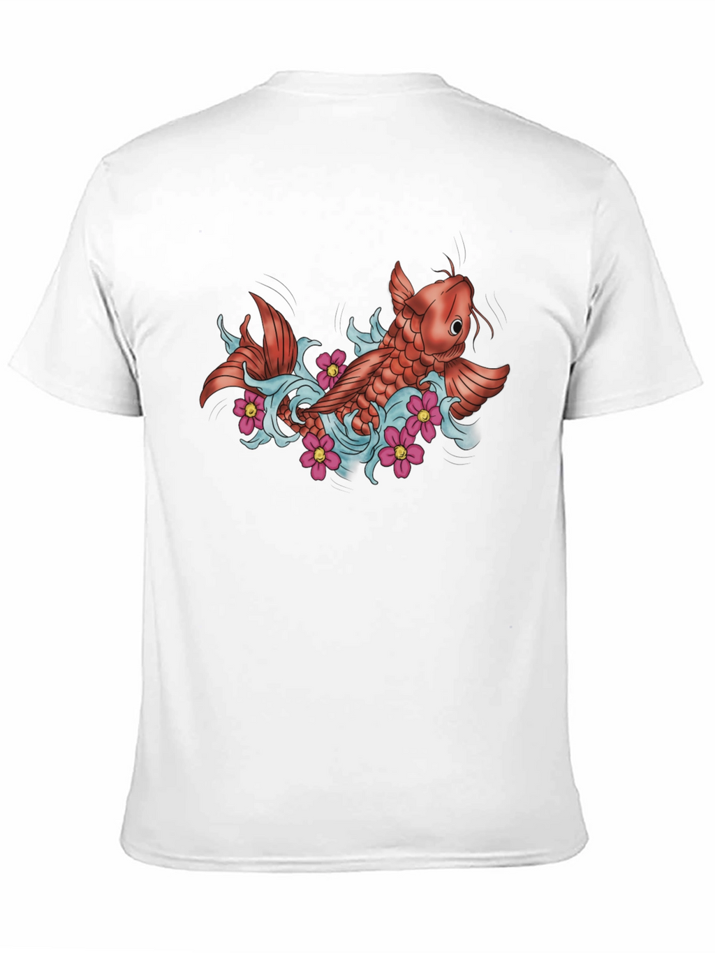 Koi Fish Tattoo Style Graphic T-Shirt