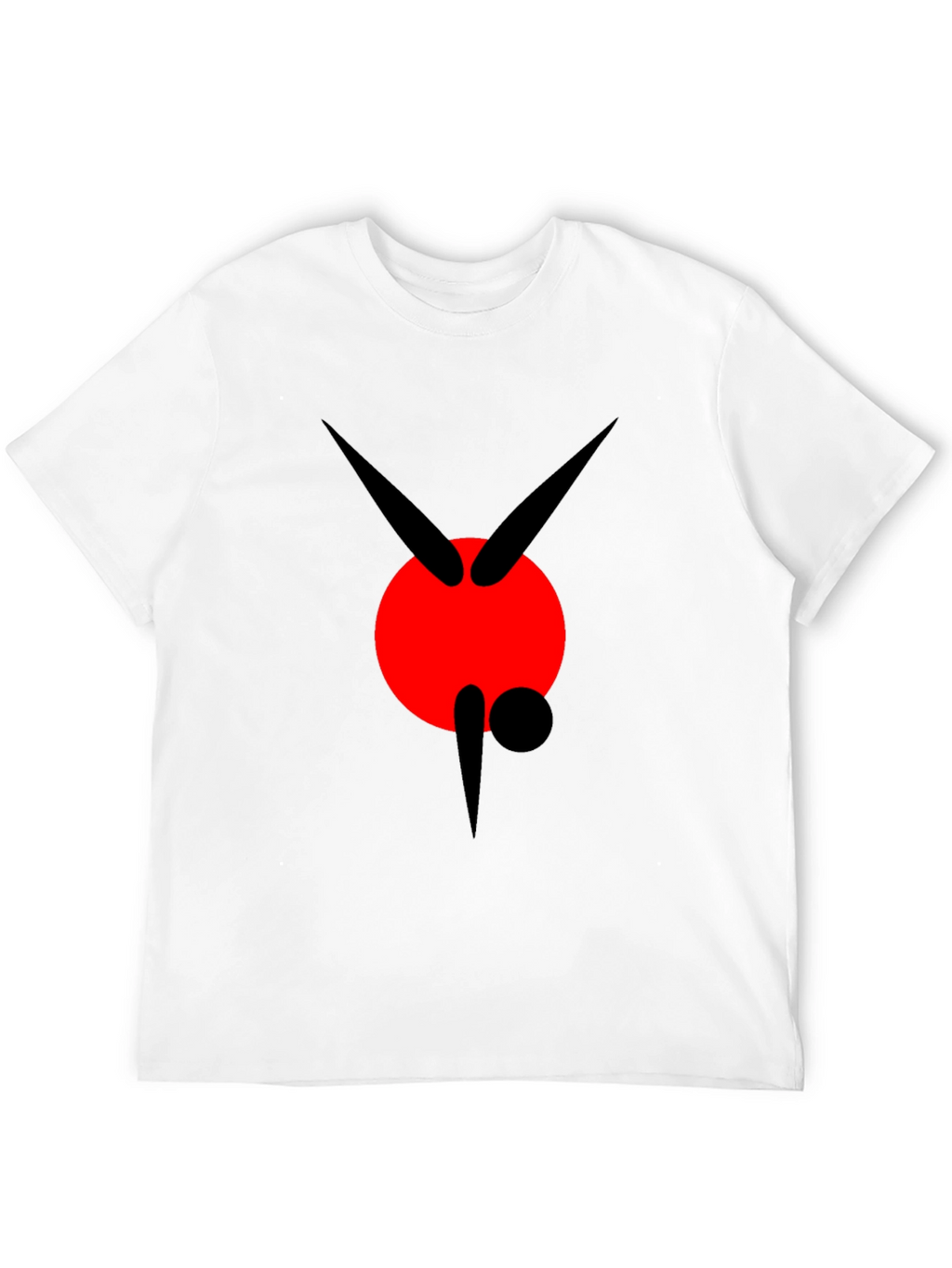 Abstract Graphic Black Tee