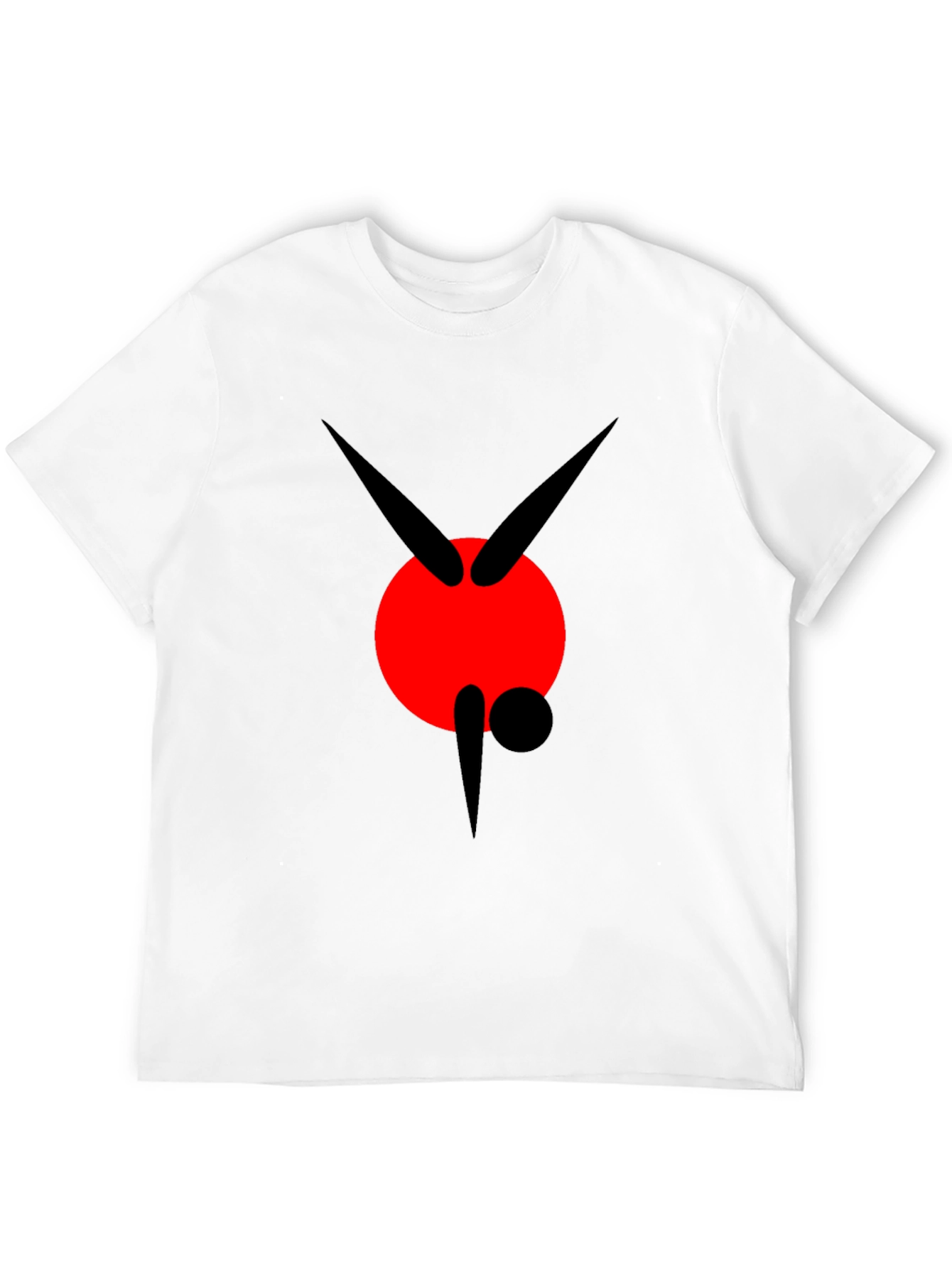 Abstract Graphic Black Tee
