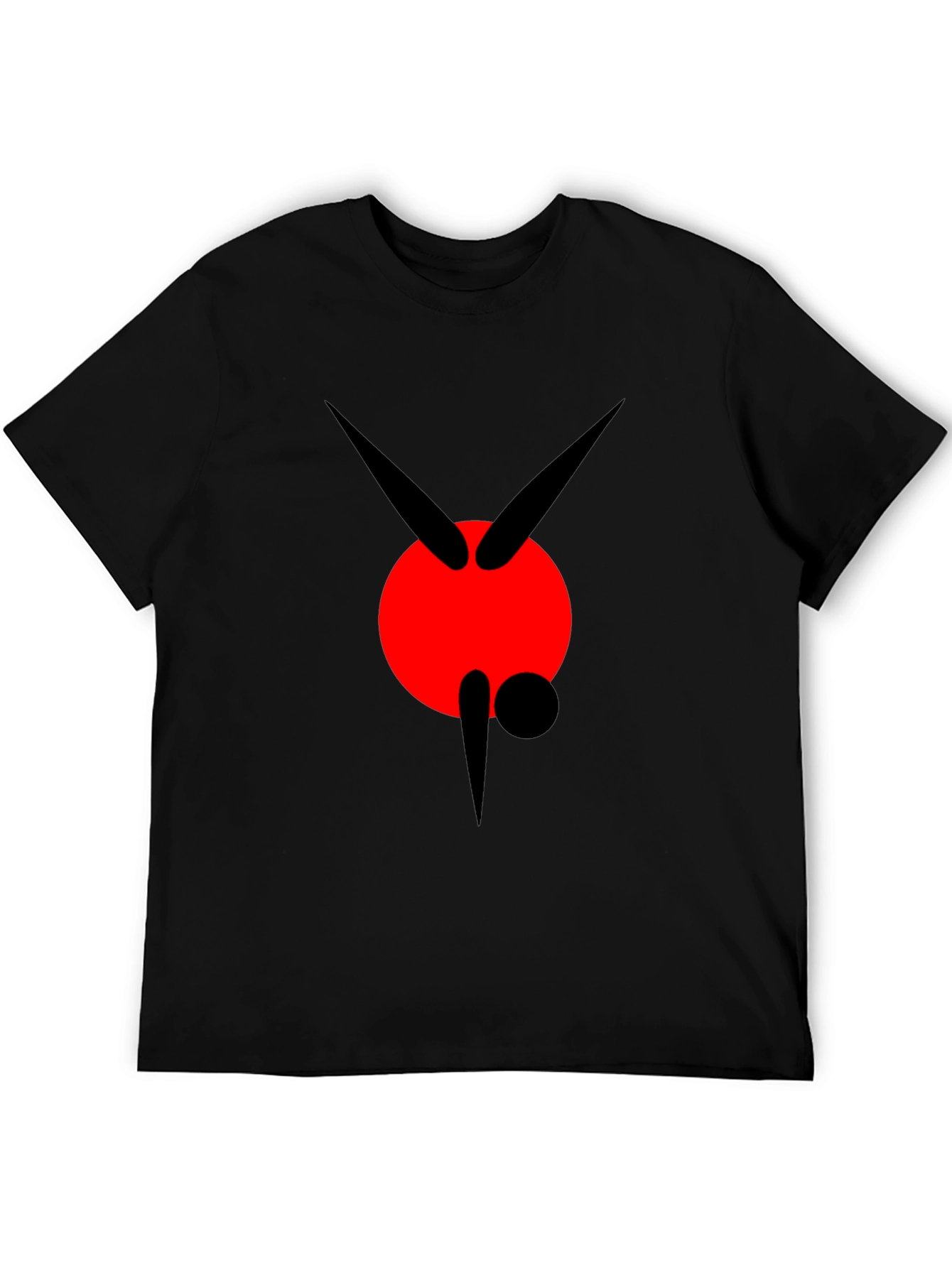 Abstract Graphic Black Tee