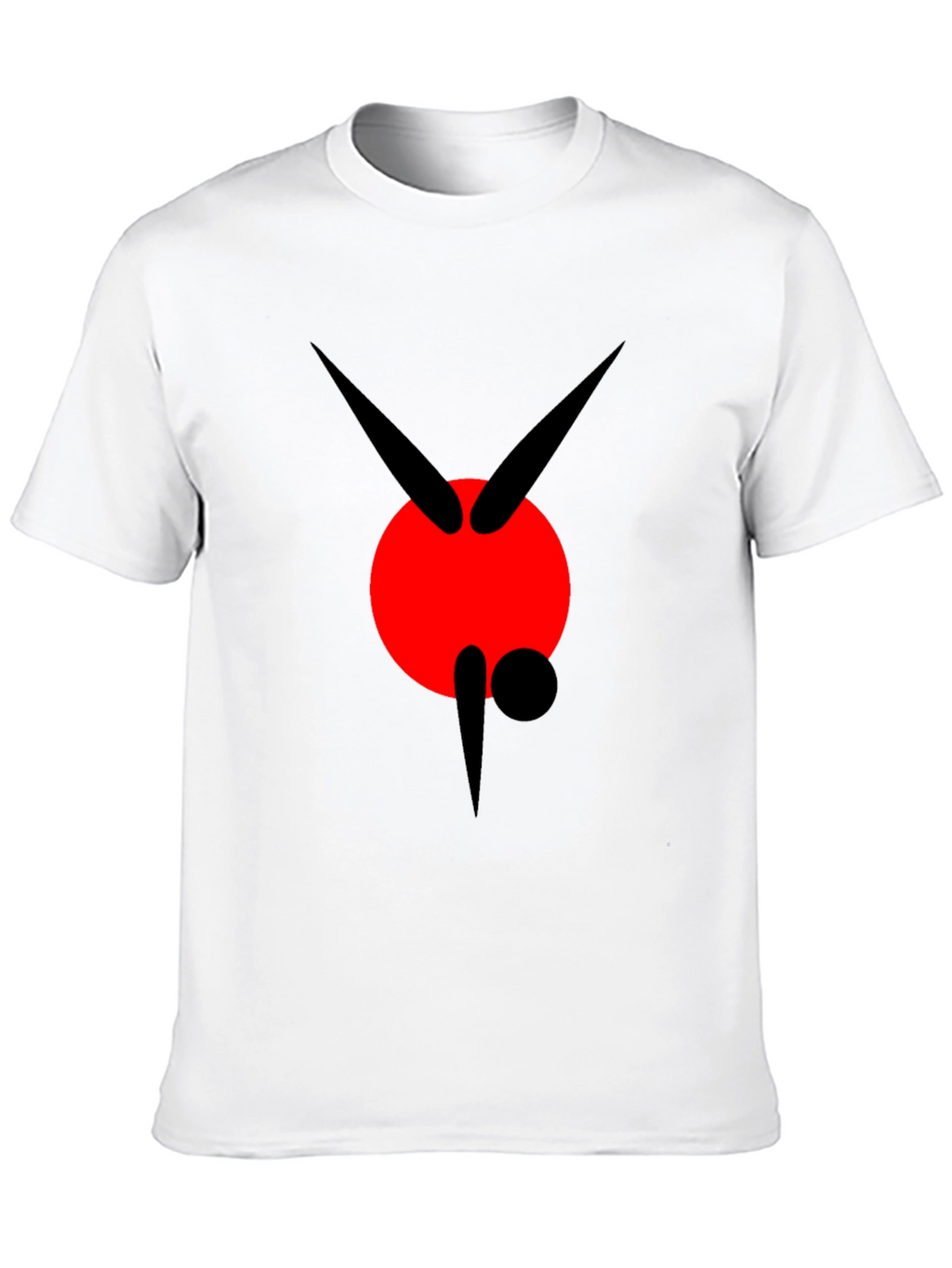 Abstract Graphic Black Tee