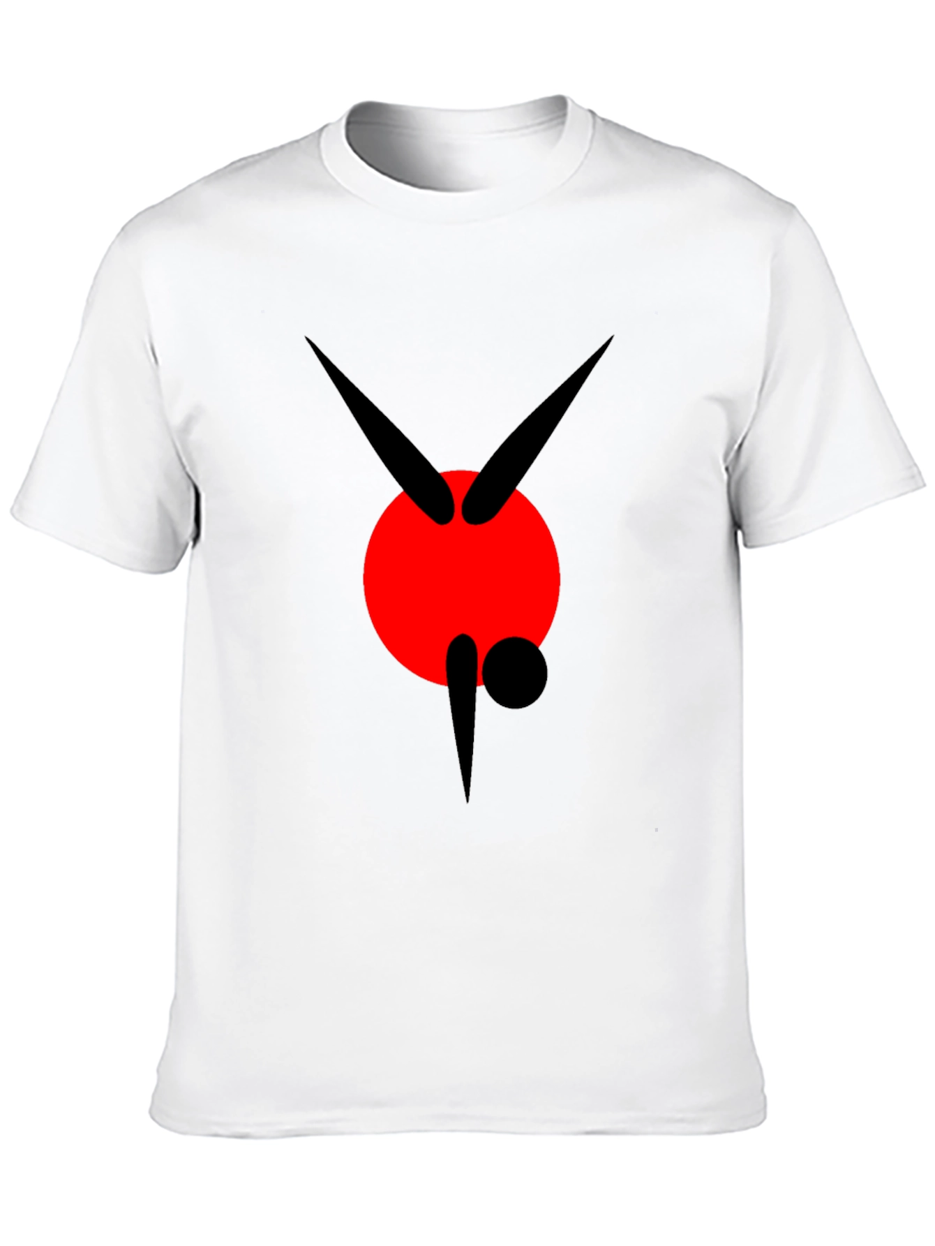 Abstract Graphic Black Tee