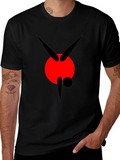 Abstract Graphic Black Tee