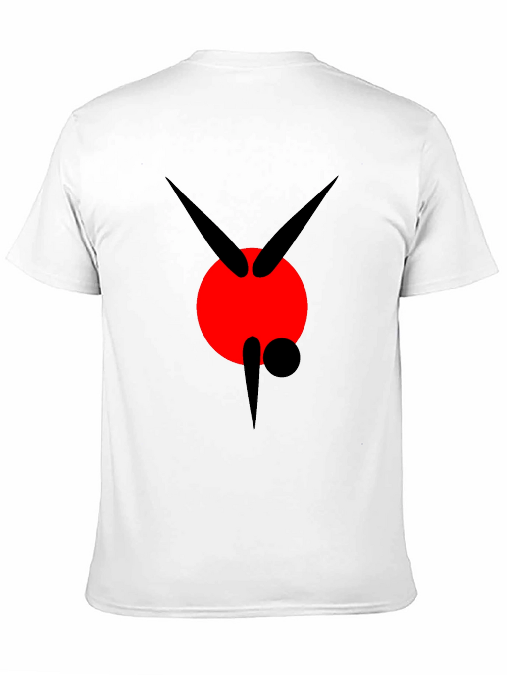 Abstract Graphic Black Tee