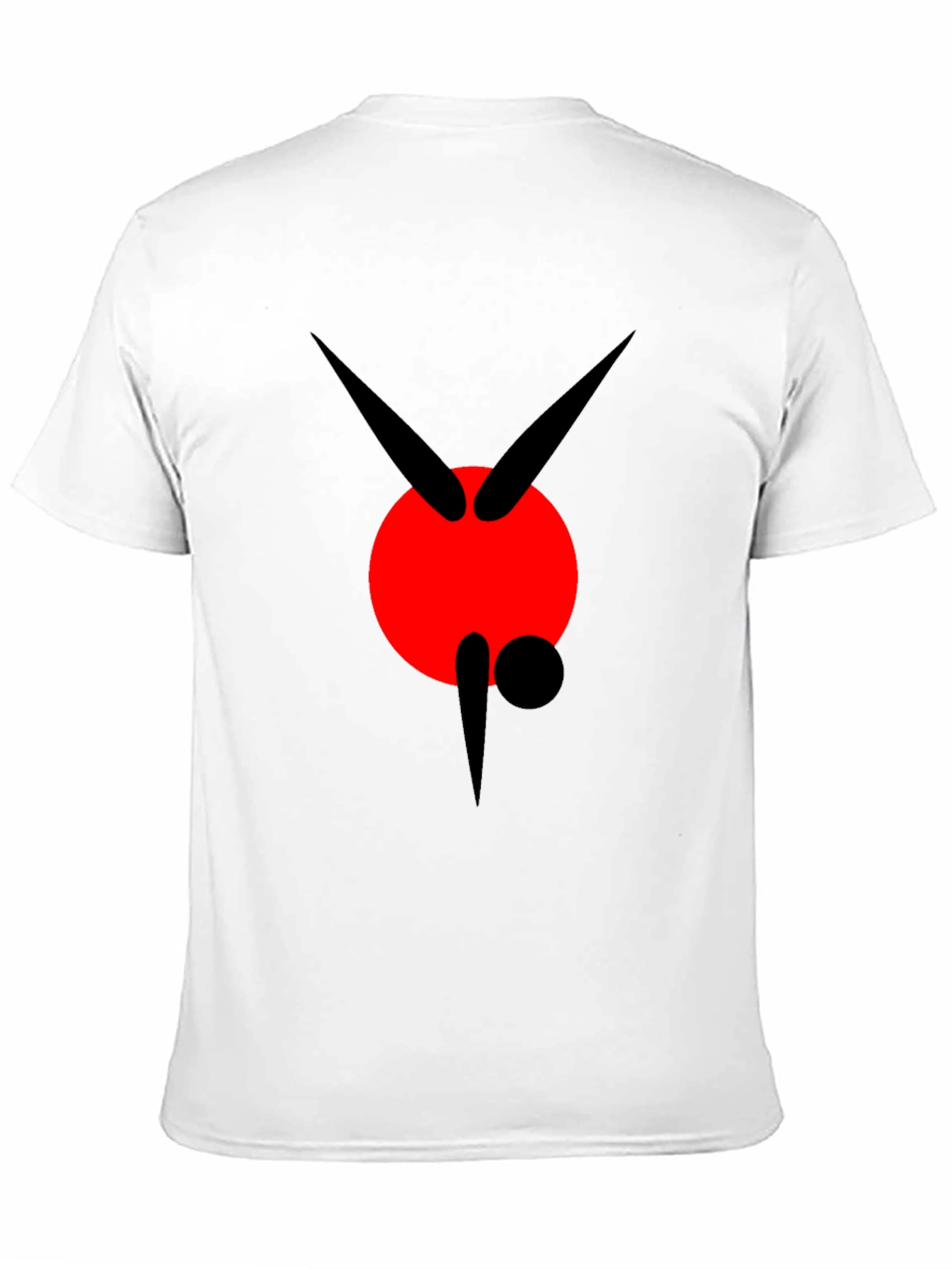 Abstract Graphic Black Tee