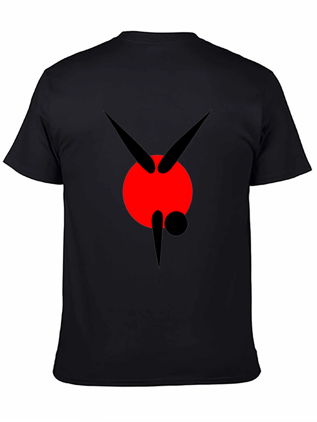 Abstract Graphic Black Tee