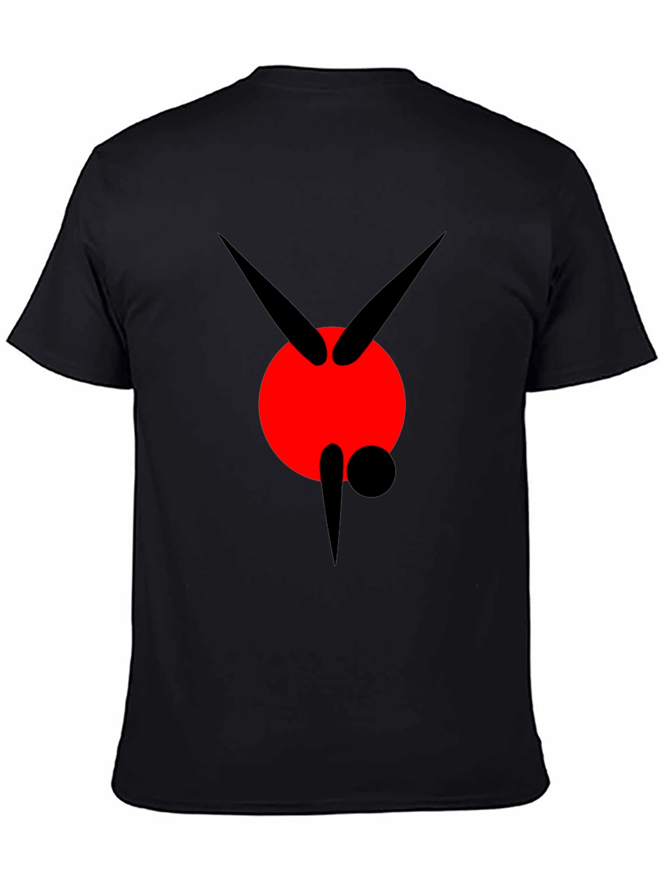 Abstract Graphic Black Tee