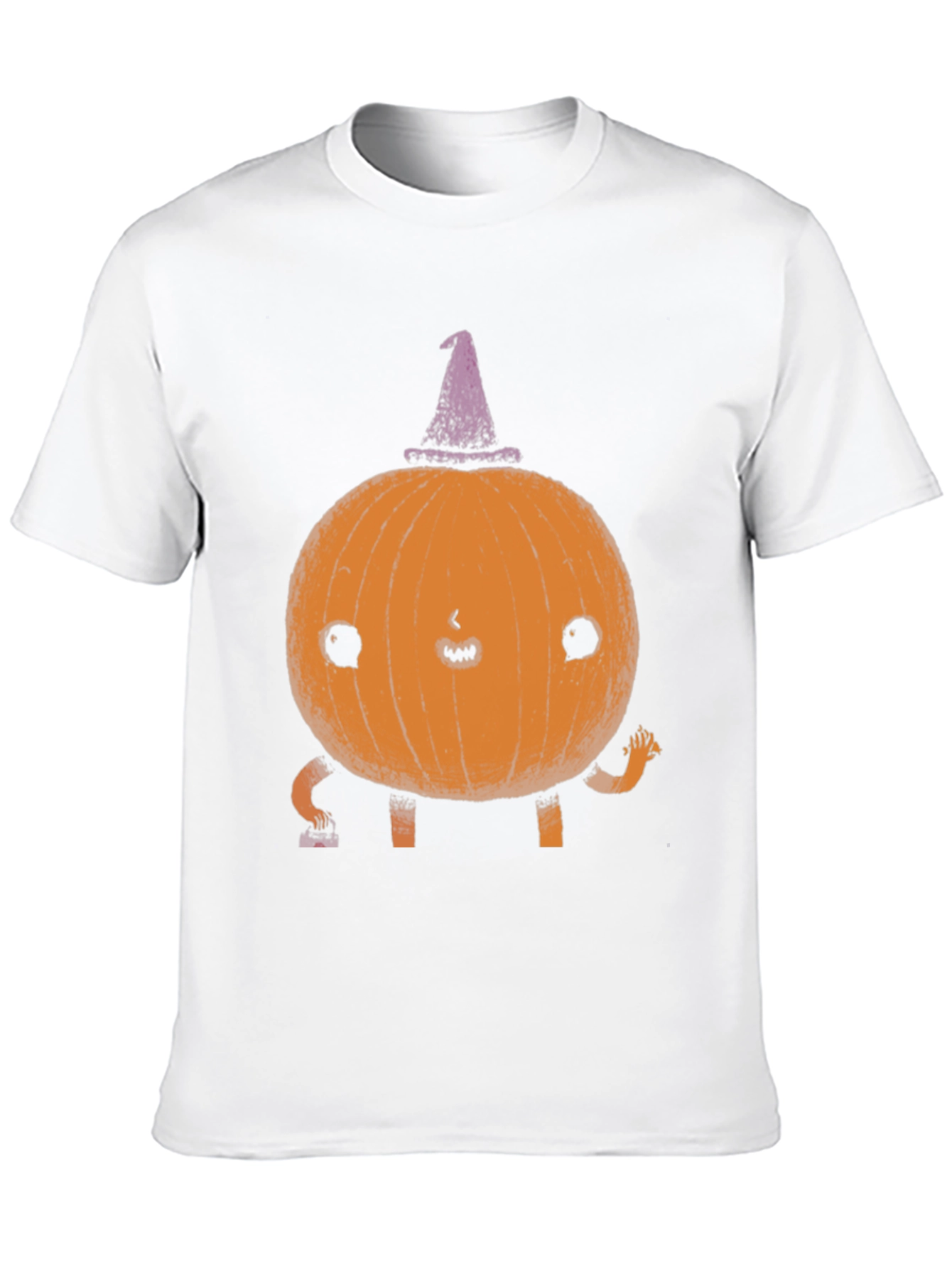 Whimsical Pumpkin Witch T-Shirt