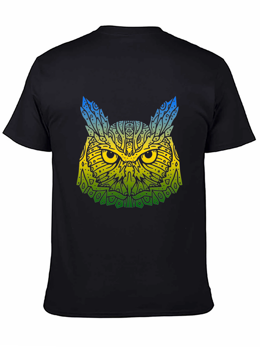 Geometric Owl T-Shirt - Vivid Print Soft Fabric