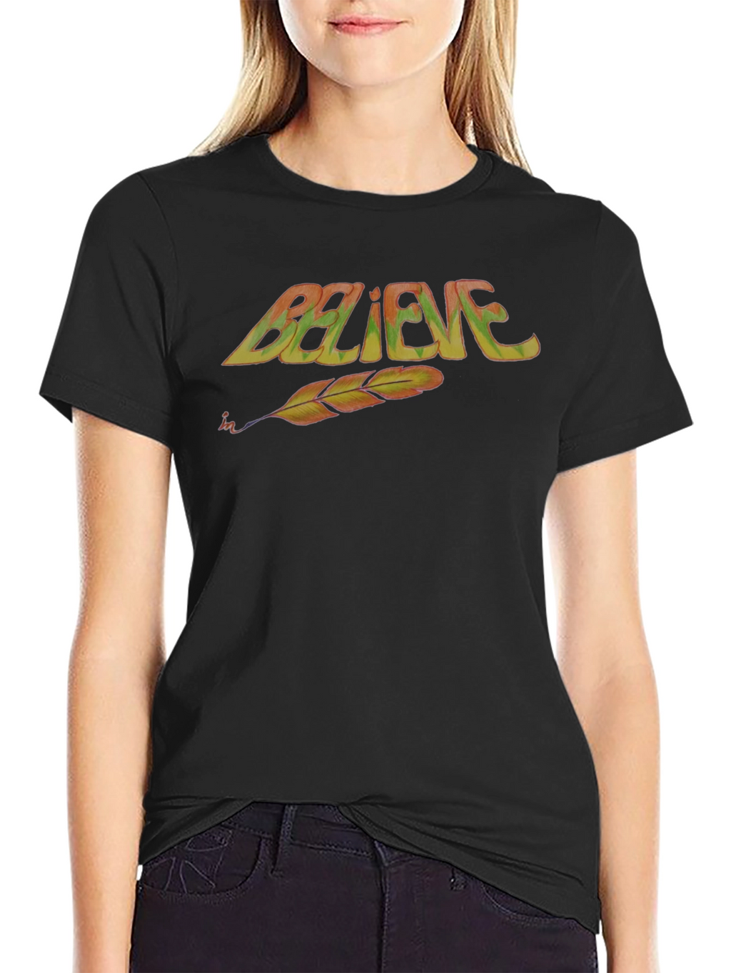 Believe Feather T-Shirt