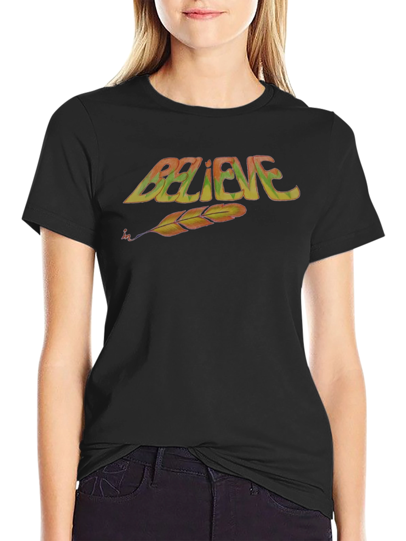 Believe Feather T-Shirt
