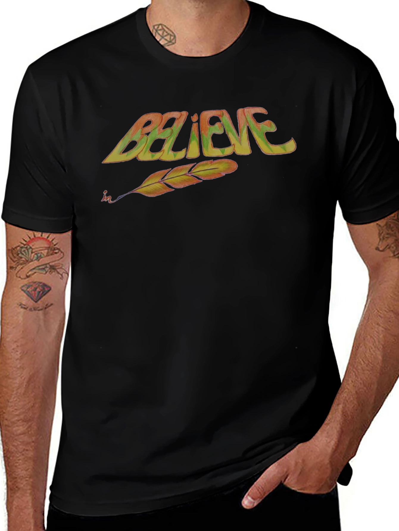 Believe Feather T-Shirt