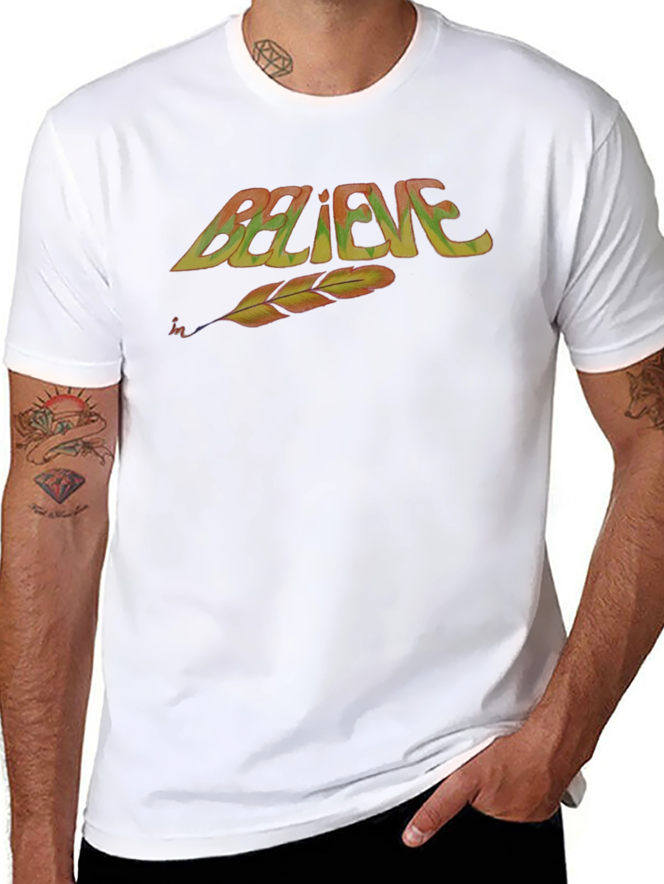 Believe Feather T-Shirt