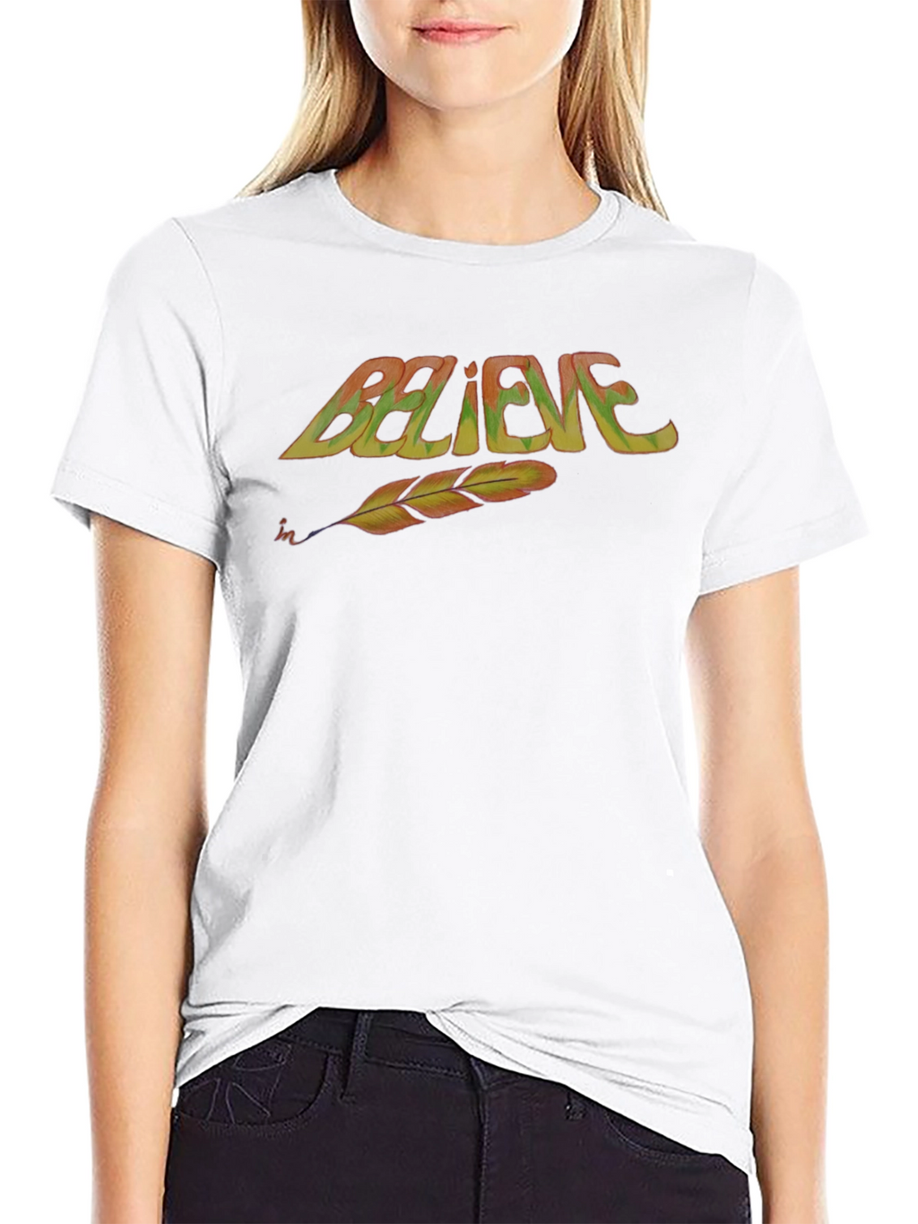 Believe Feather T-Shirt
