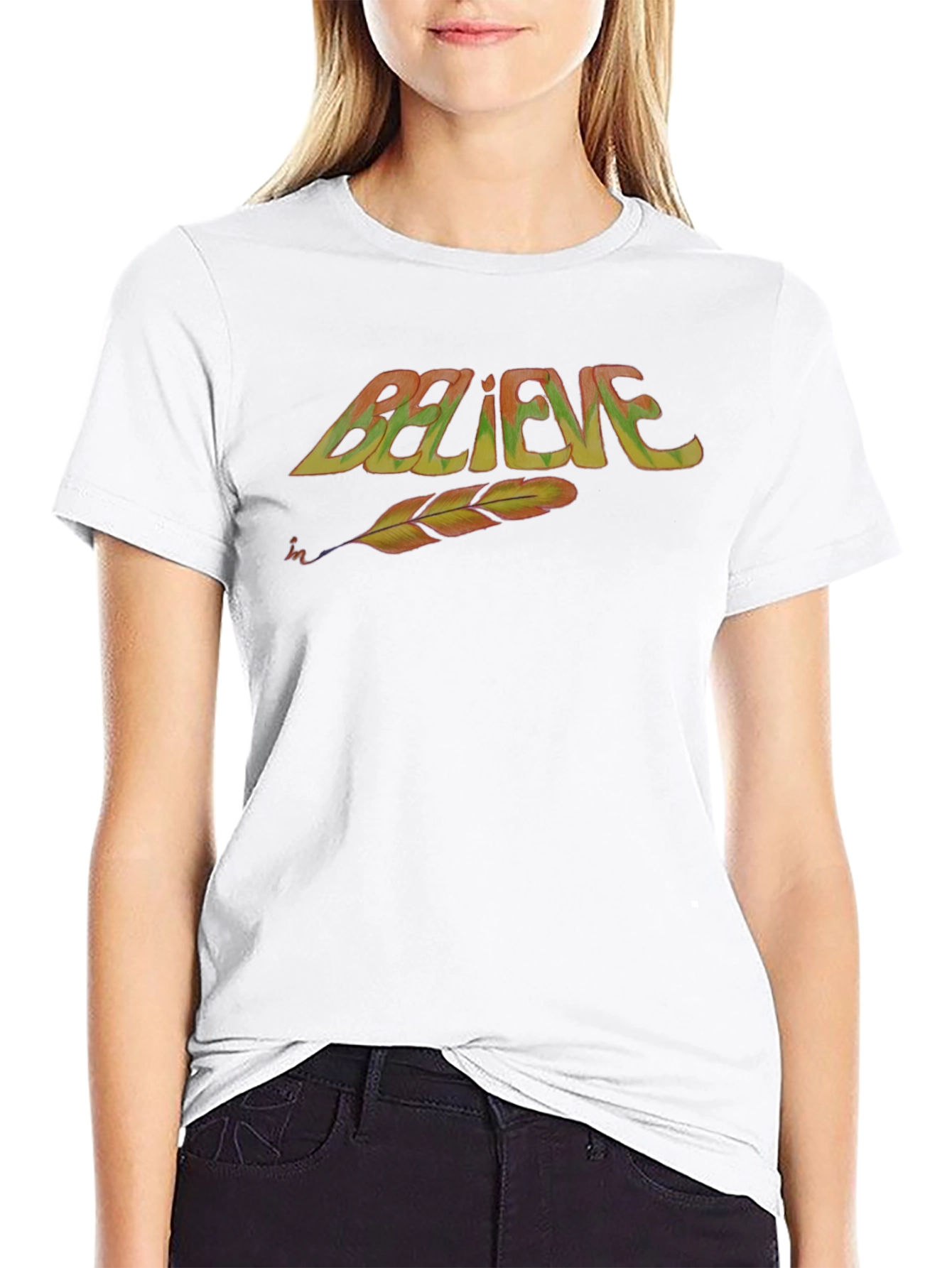 Believe Feather T-Shirt