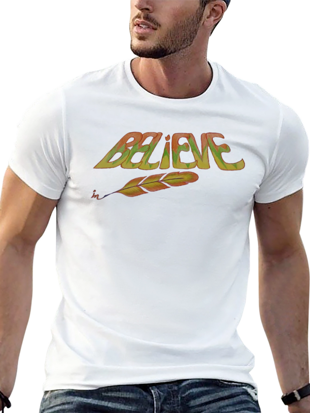 Believe Feather T-Shirt