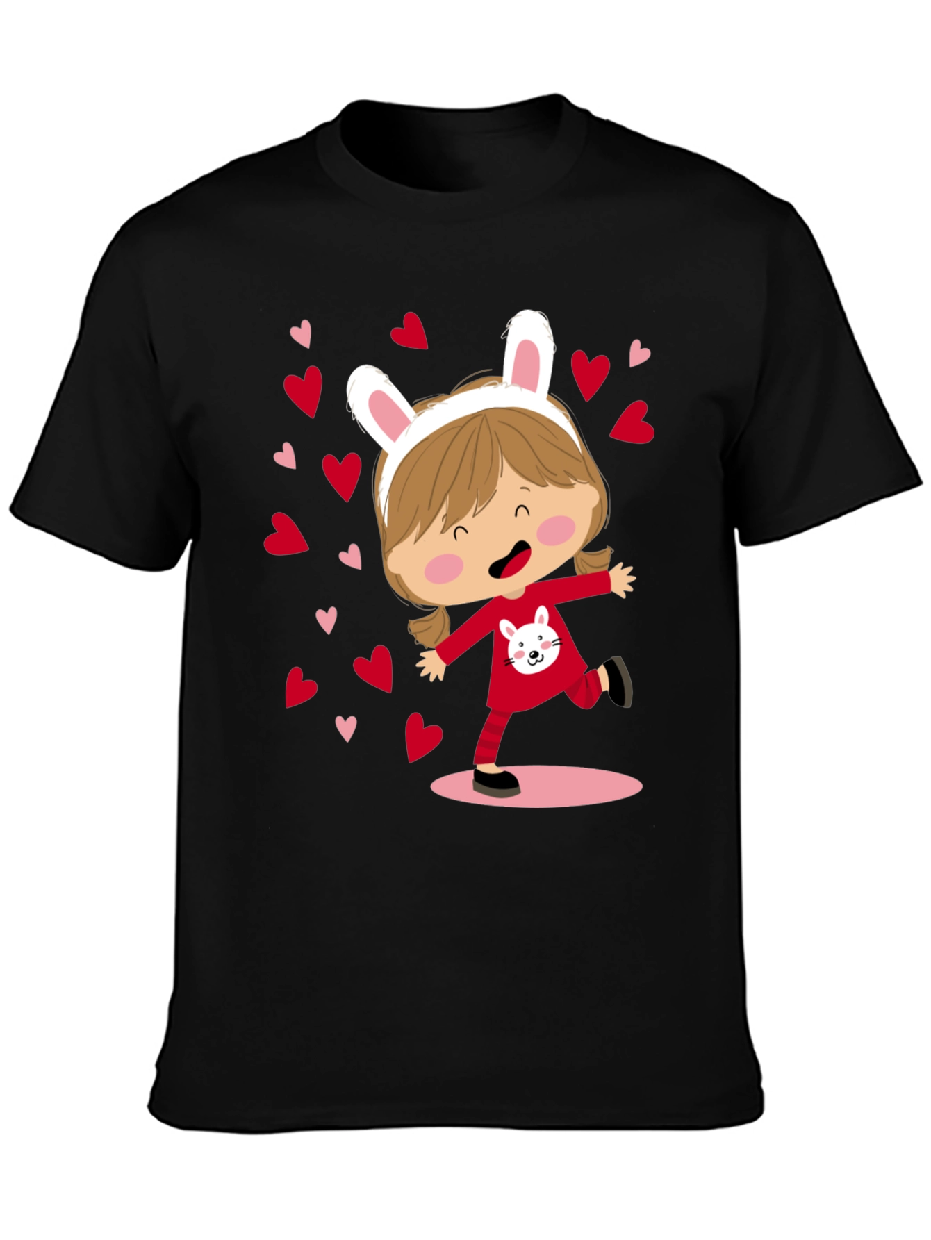 Cute Bunny Girl Graphic Tee