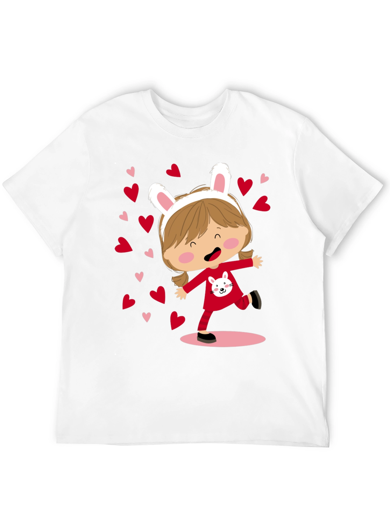 Cute Bunny Girl Graphic Tee