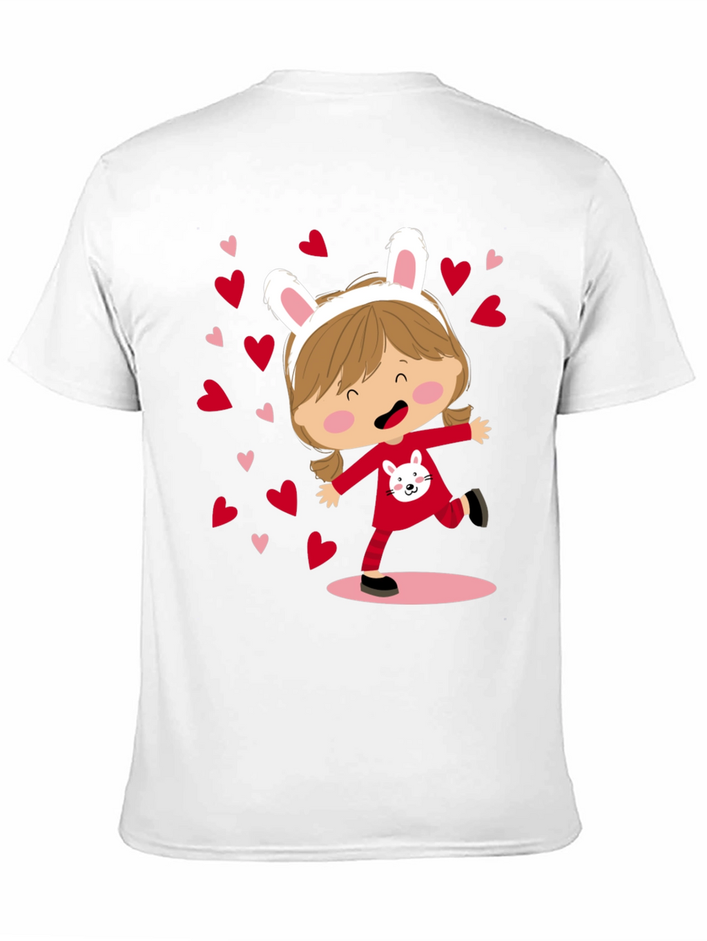 Cute Bunny Girl Graphic Tee