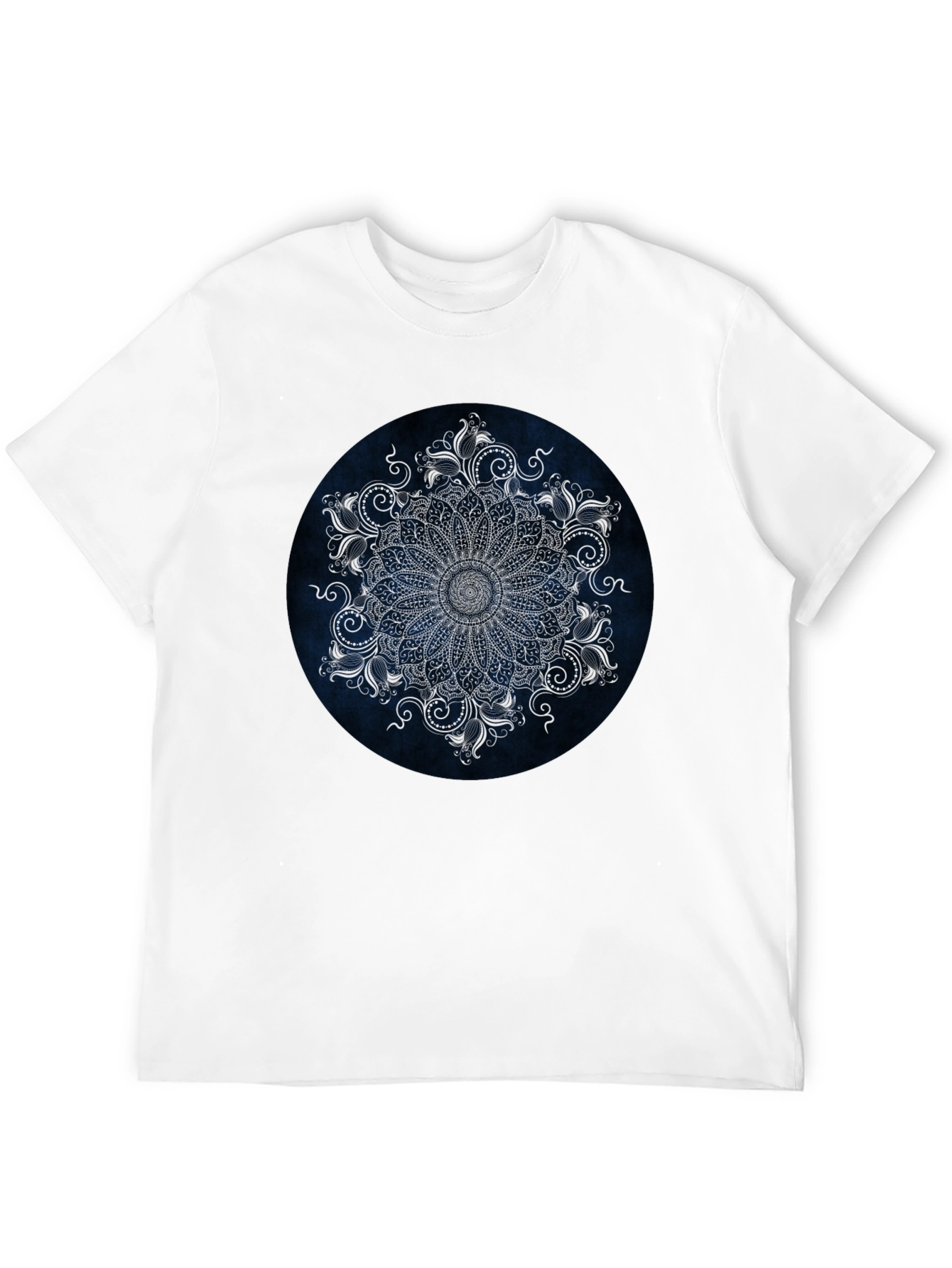 Elegant Mandala Graphic Tee - Stylish Black T-Shirt