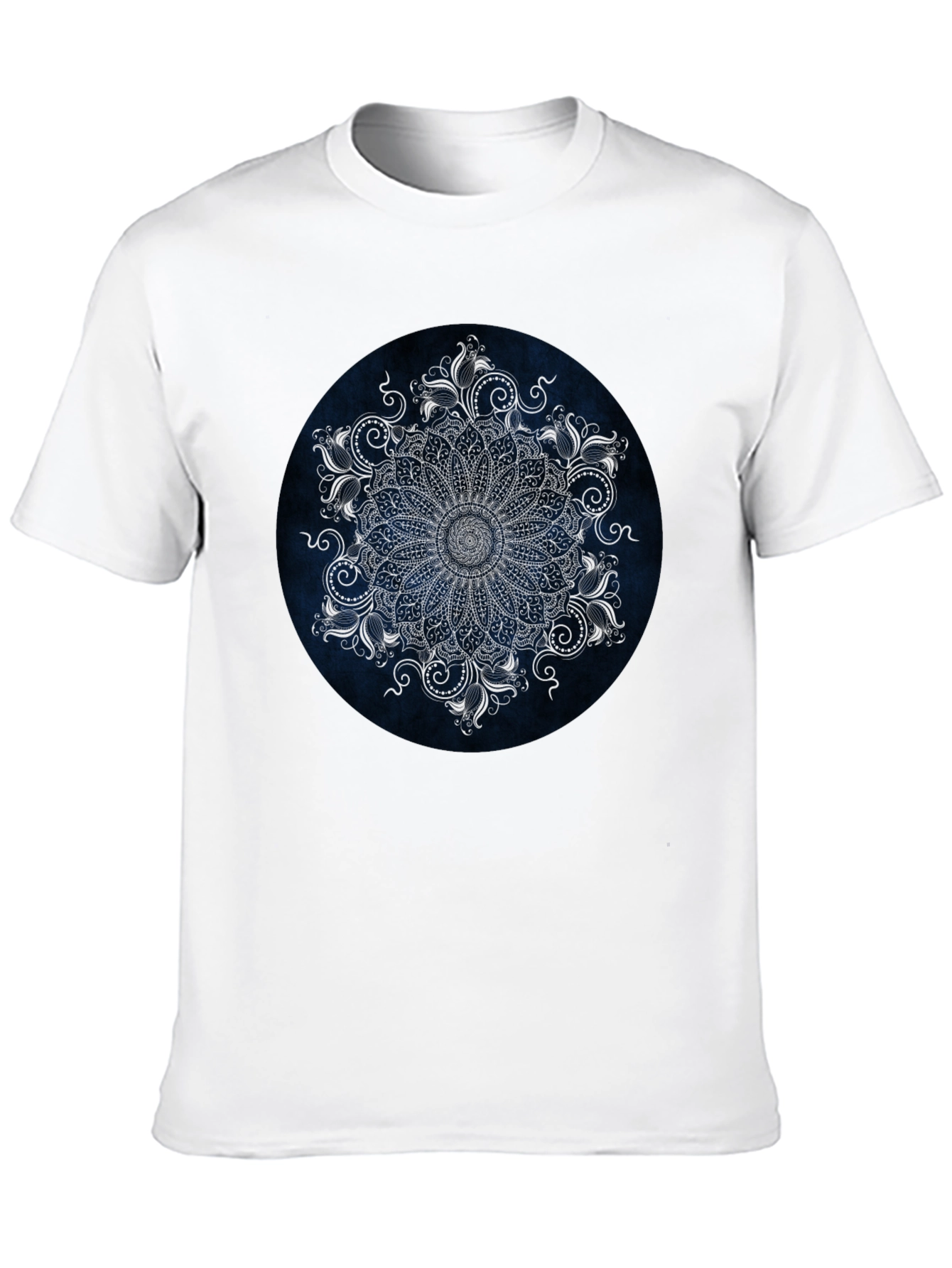 Elegant Mandala Graphic Tee - Stylish Black T-Shirt