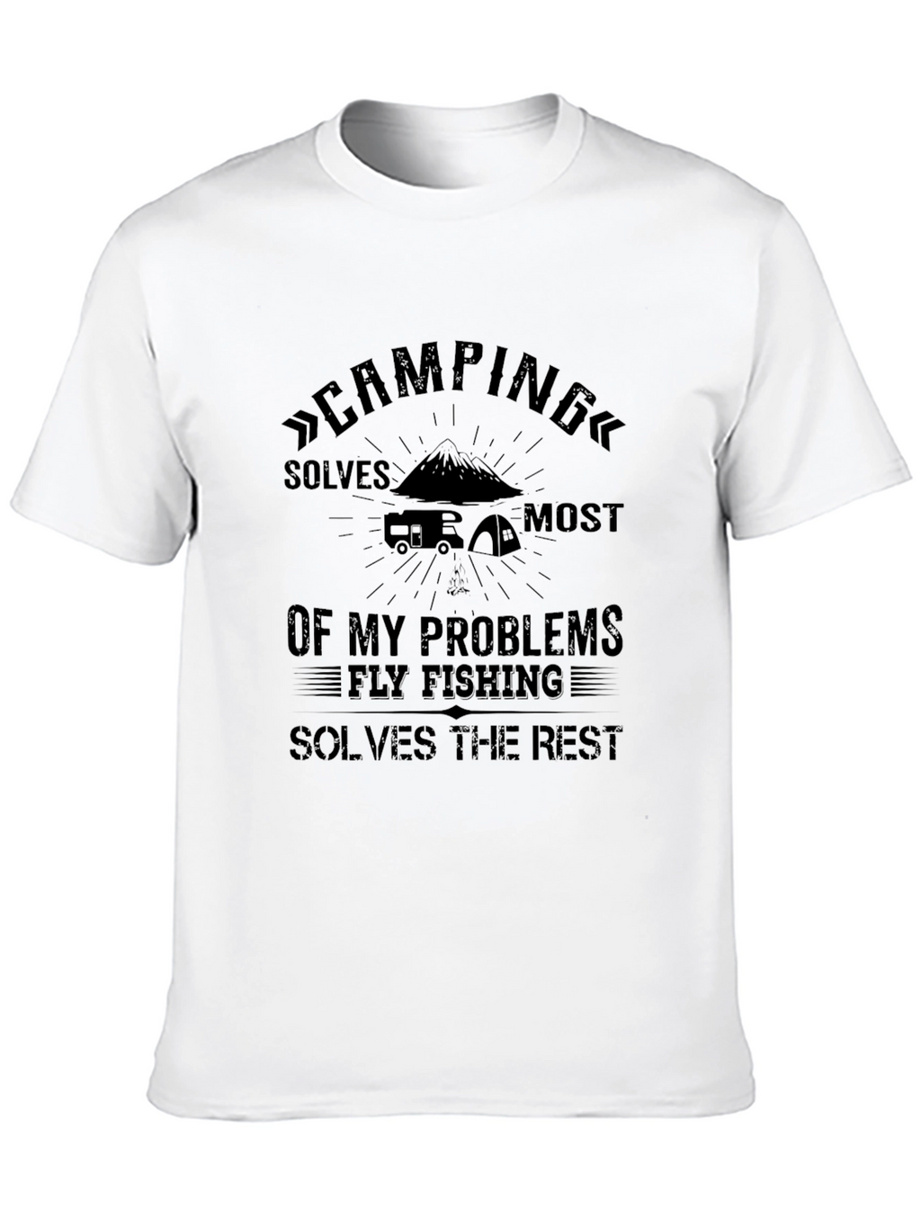 Camping & Fly Fishing T-Shirt