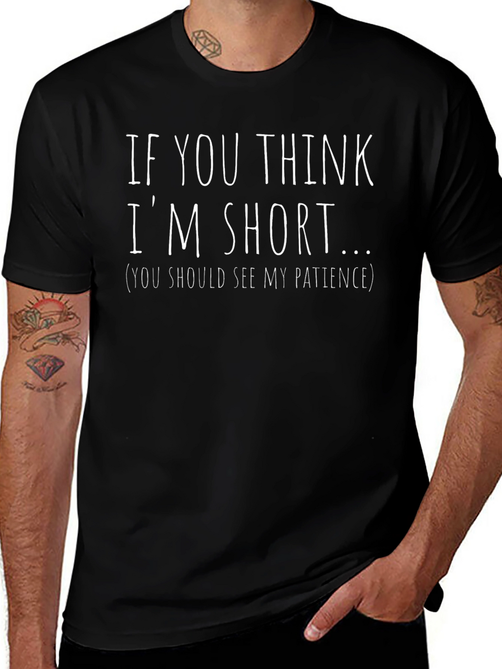 Funny Short Patience Graphic Tee