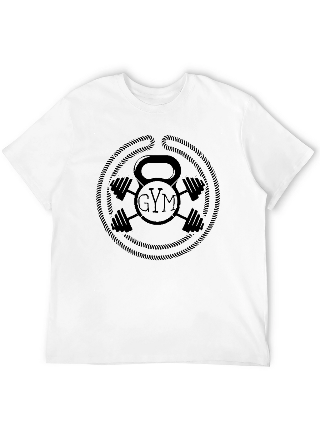 Gym T-Shirt Kettlebell Dumbbell Fitness Tee