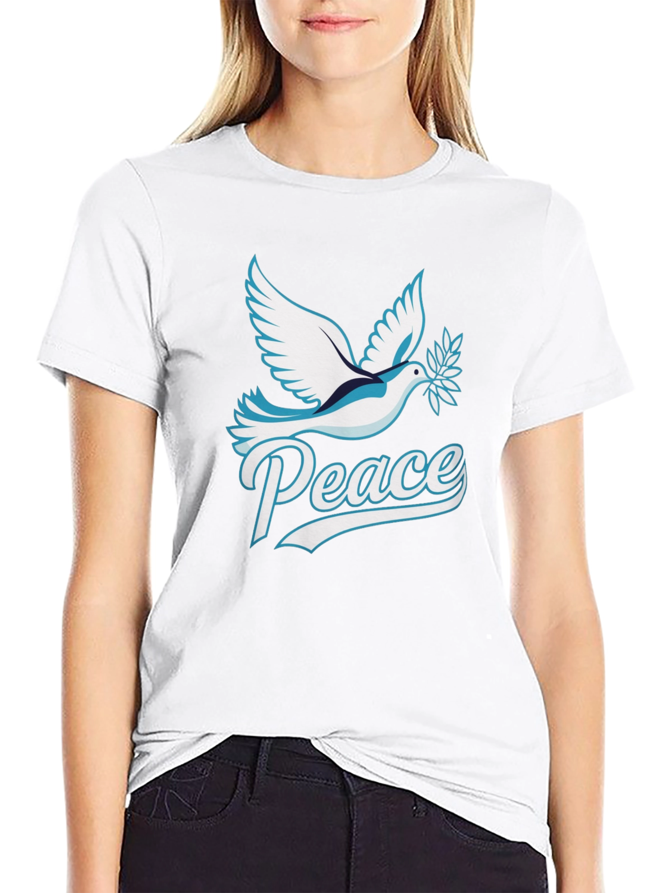 Peace Dove Graphic Tee - Soft Cotton Blend