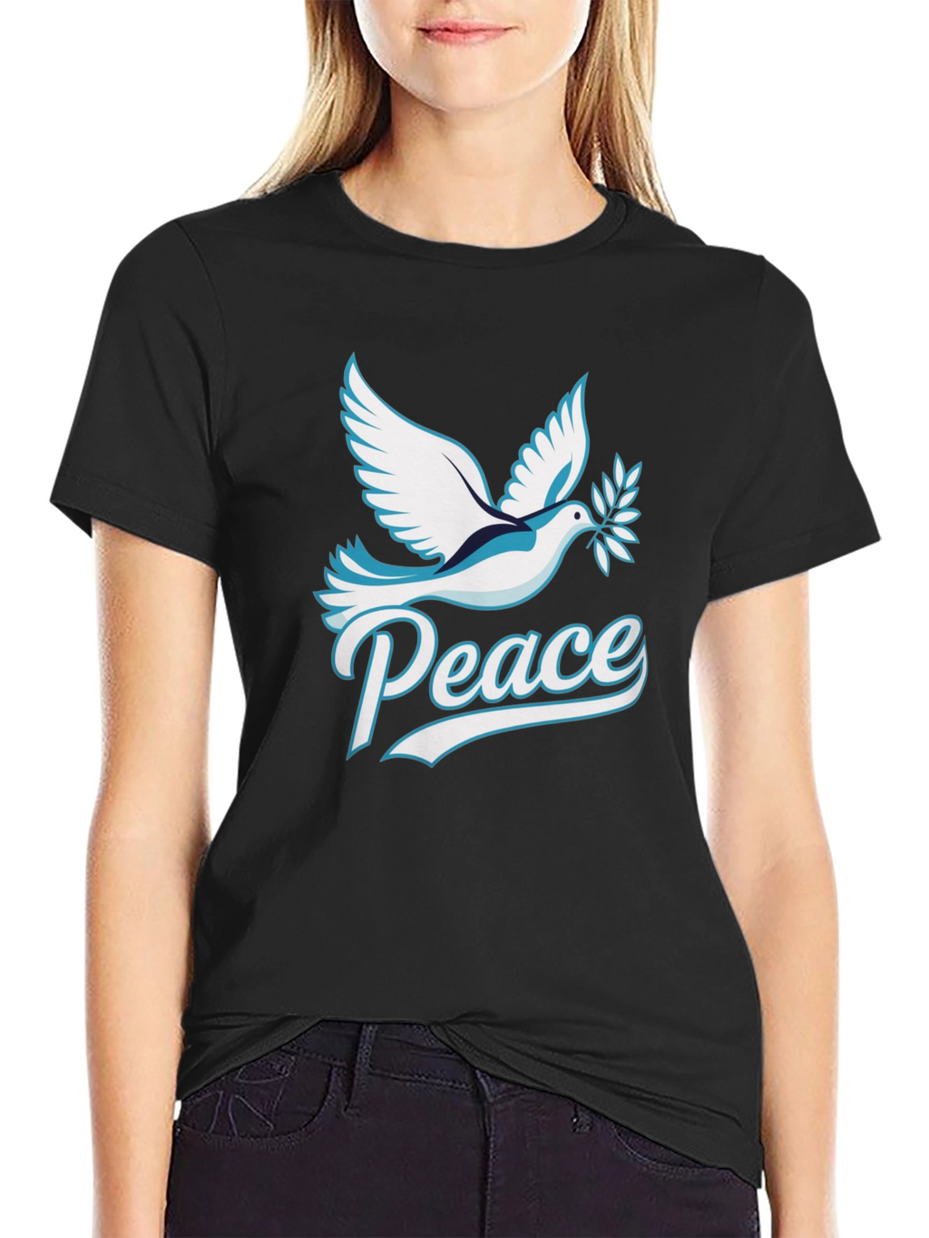 Peace Dove Graphic Tee - Soft Cotton Blend