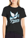 Peace Dove Graphic Tee - Soft Cotton Blend