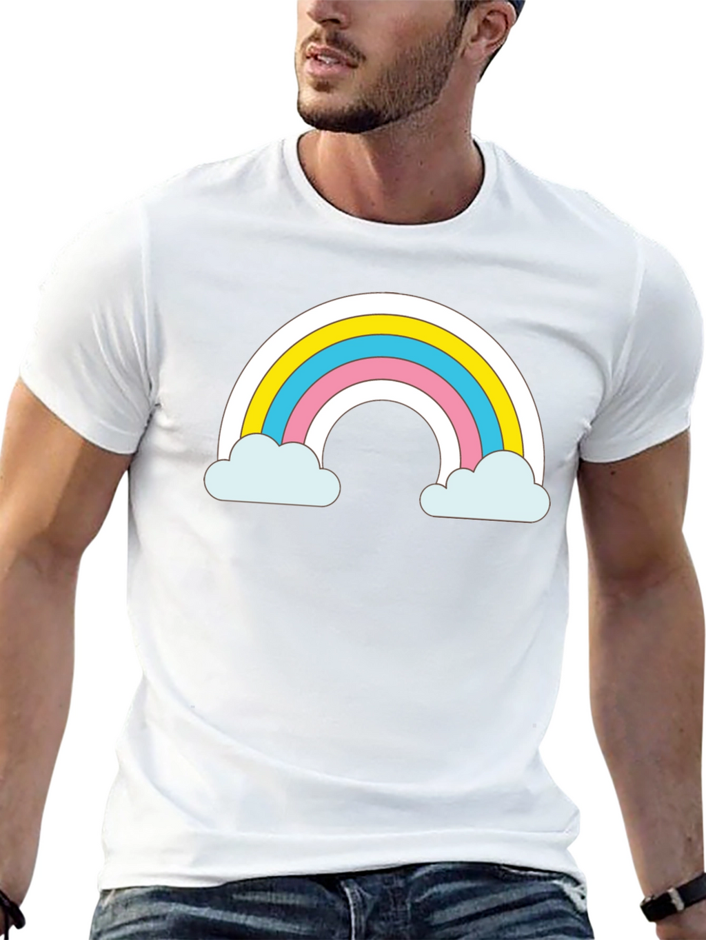 Rainbow Cloud T-Shirt - Cute Graphic Tee