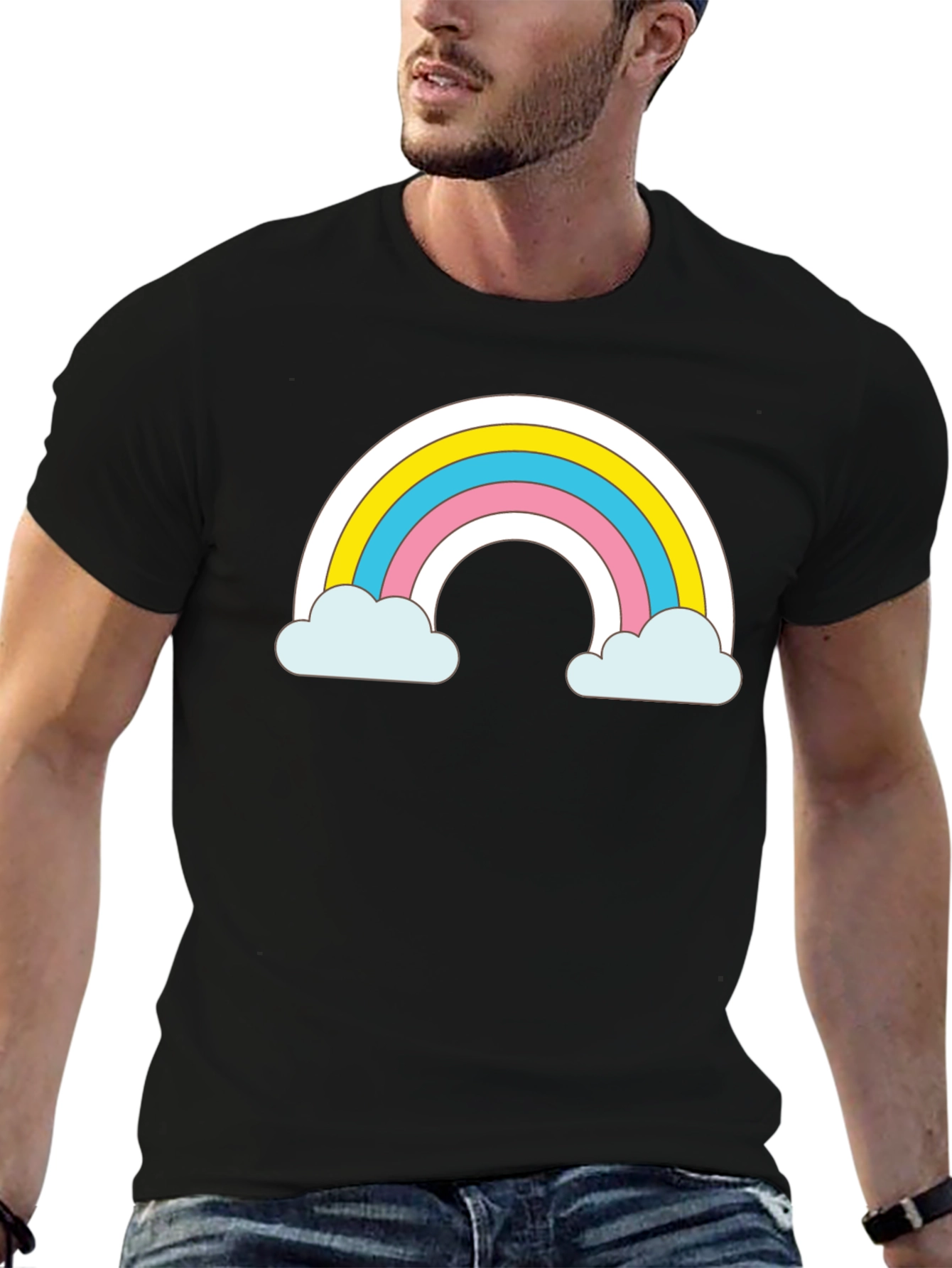 Rainbow Cloud T-Shirt - Cute Graphic Tee